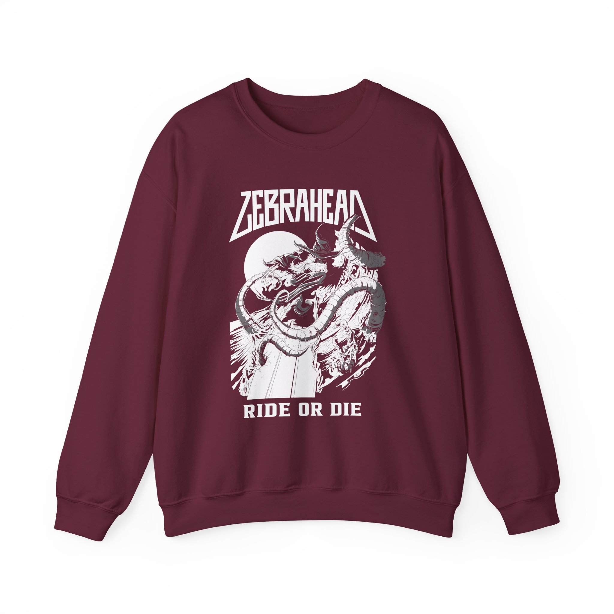 Zebrahead Ride or Die Unisex Heavy Blendâ„¢ Crewneck Sweatshirt