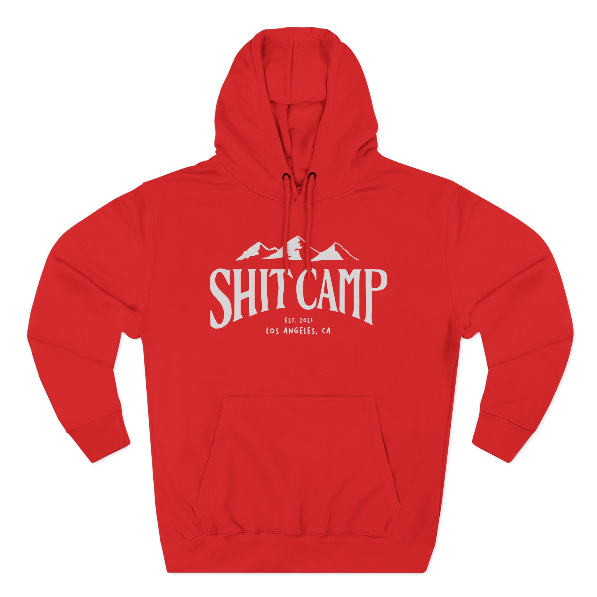 Qtcinderella Shit Camp Three-Panel Fleece Hoodie
