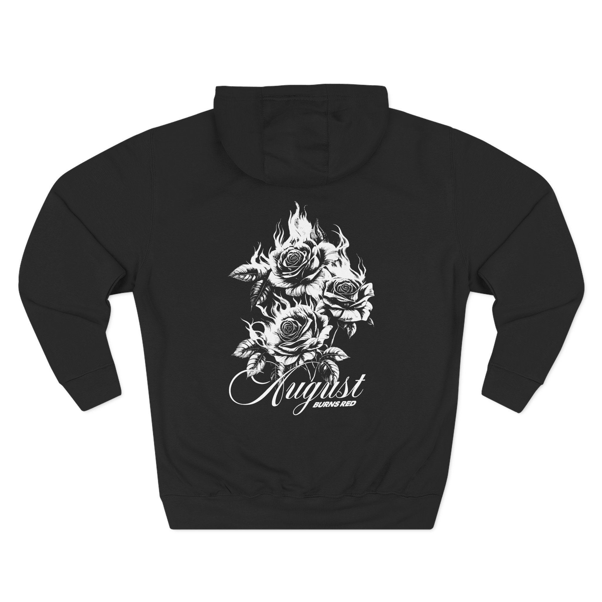 August Burns Red Burning Flowers Three-Panel Fleece Hoodie