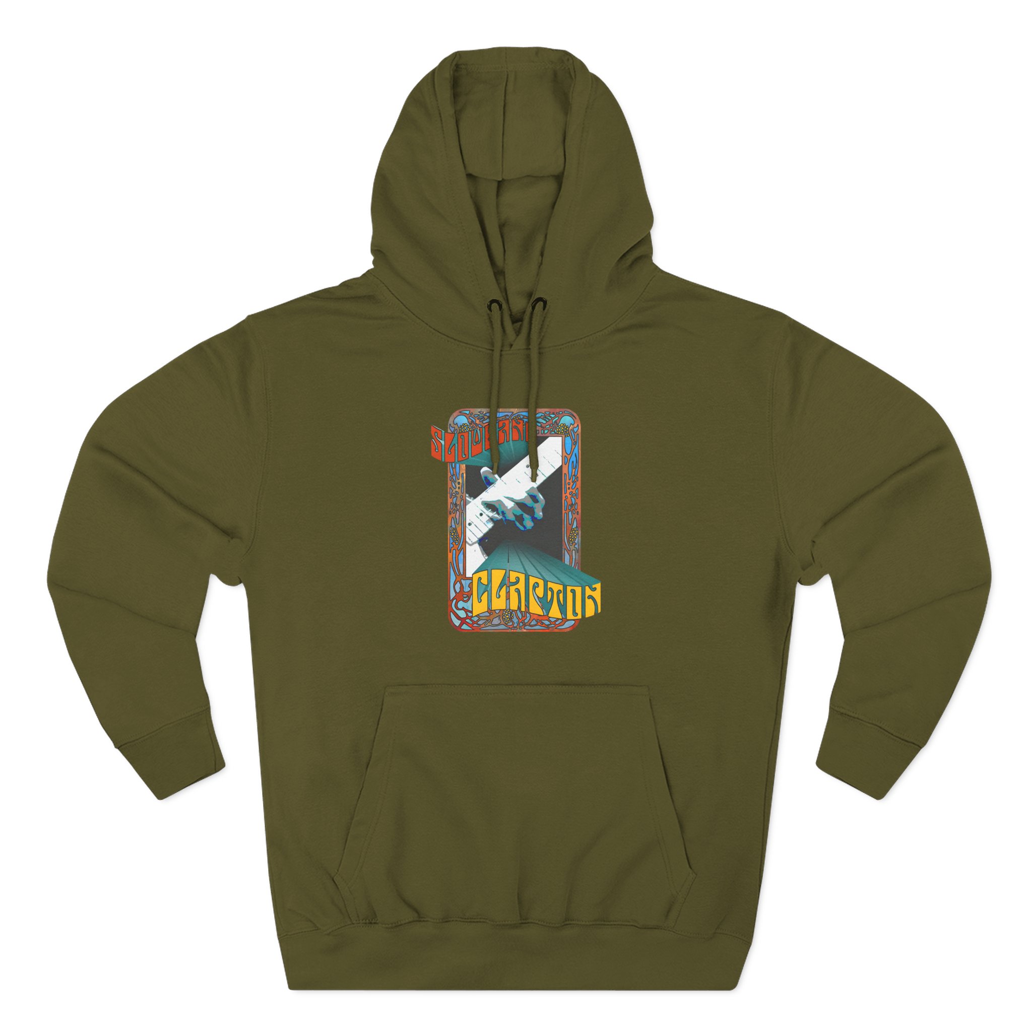 Eric Clapton Psychedelic Slowhand Three-Panel Fleece Hoodie