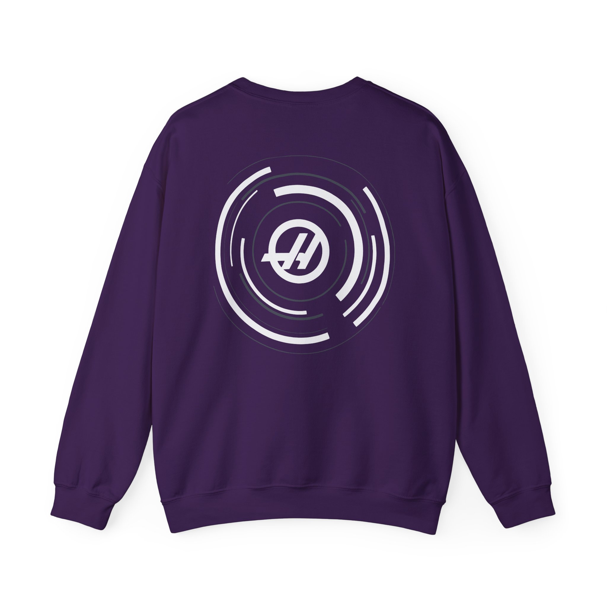 Haas F1 Dynamic Roundel Unisex Heavy Blendâ„¢ Crewneck Sweatshirt