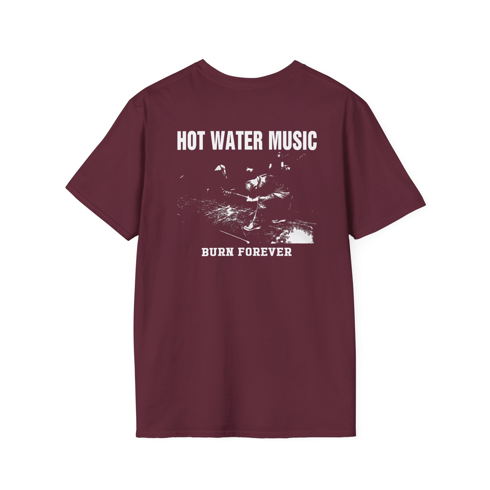 Hot Water Music Burn Forever Unisex Softstyle T-Shirt