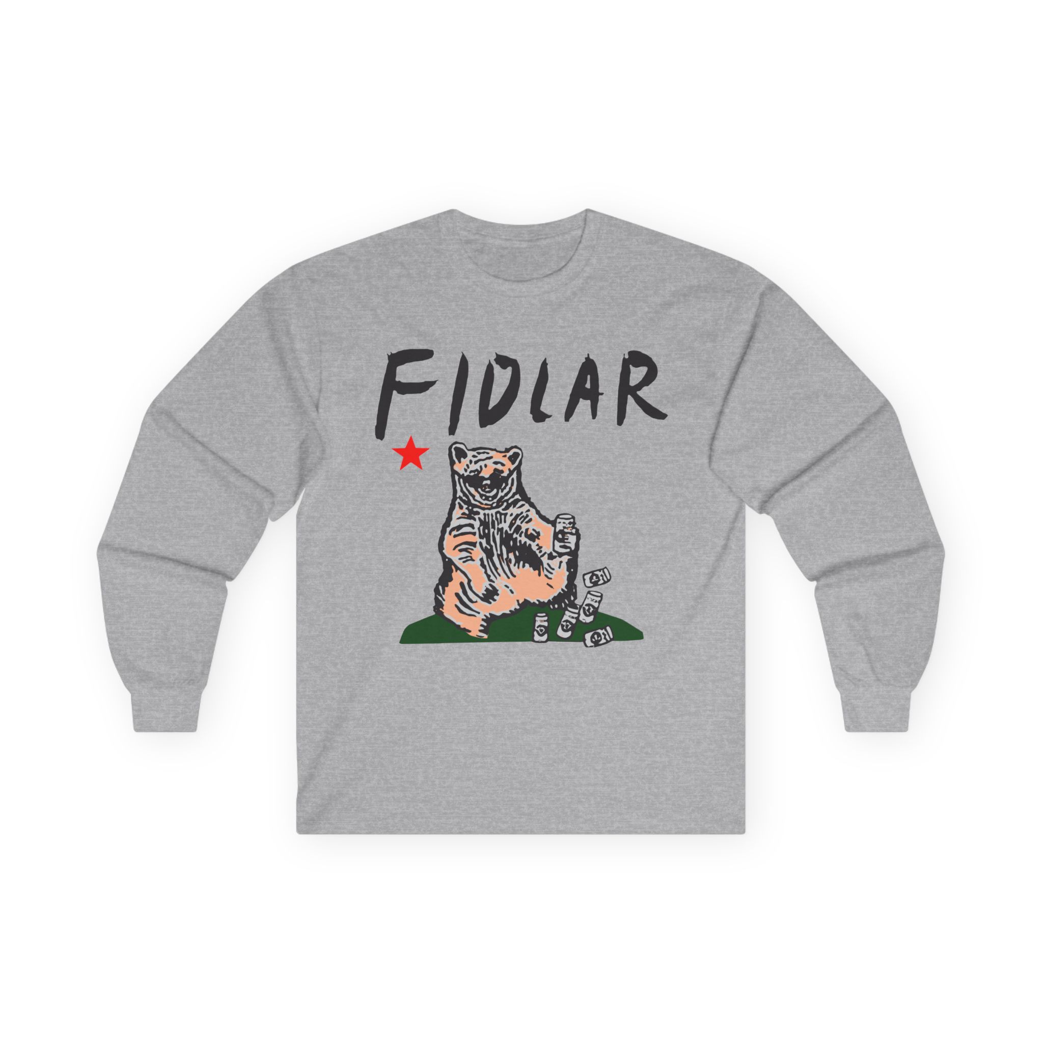 California Bear Drink Cheap Beer Fidlar Unisex Ultra Cotton Long Sleeve Tee