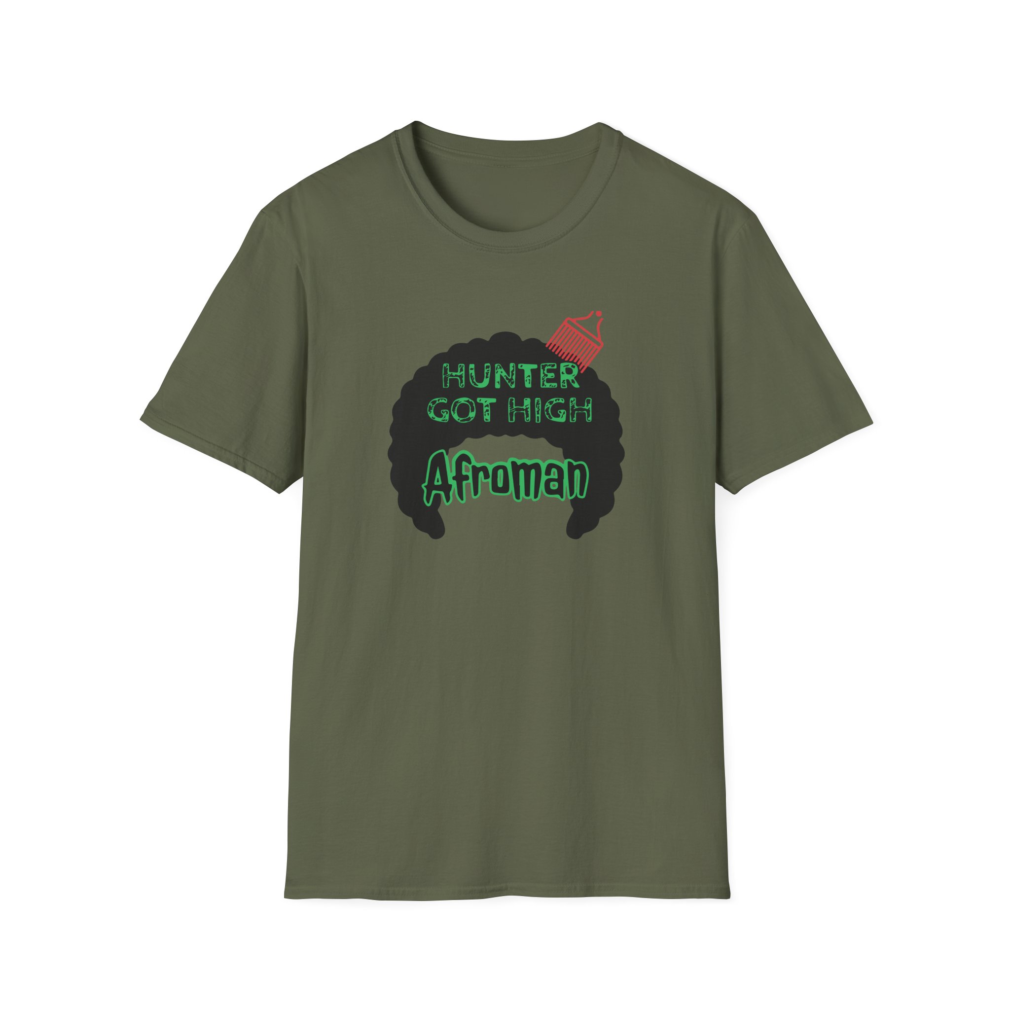 Afroman Hunter Got High Afro Unisex Softstyle T-Shirt