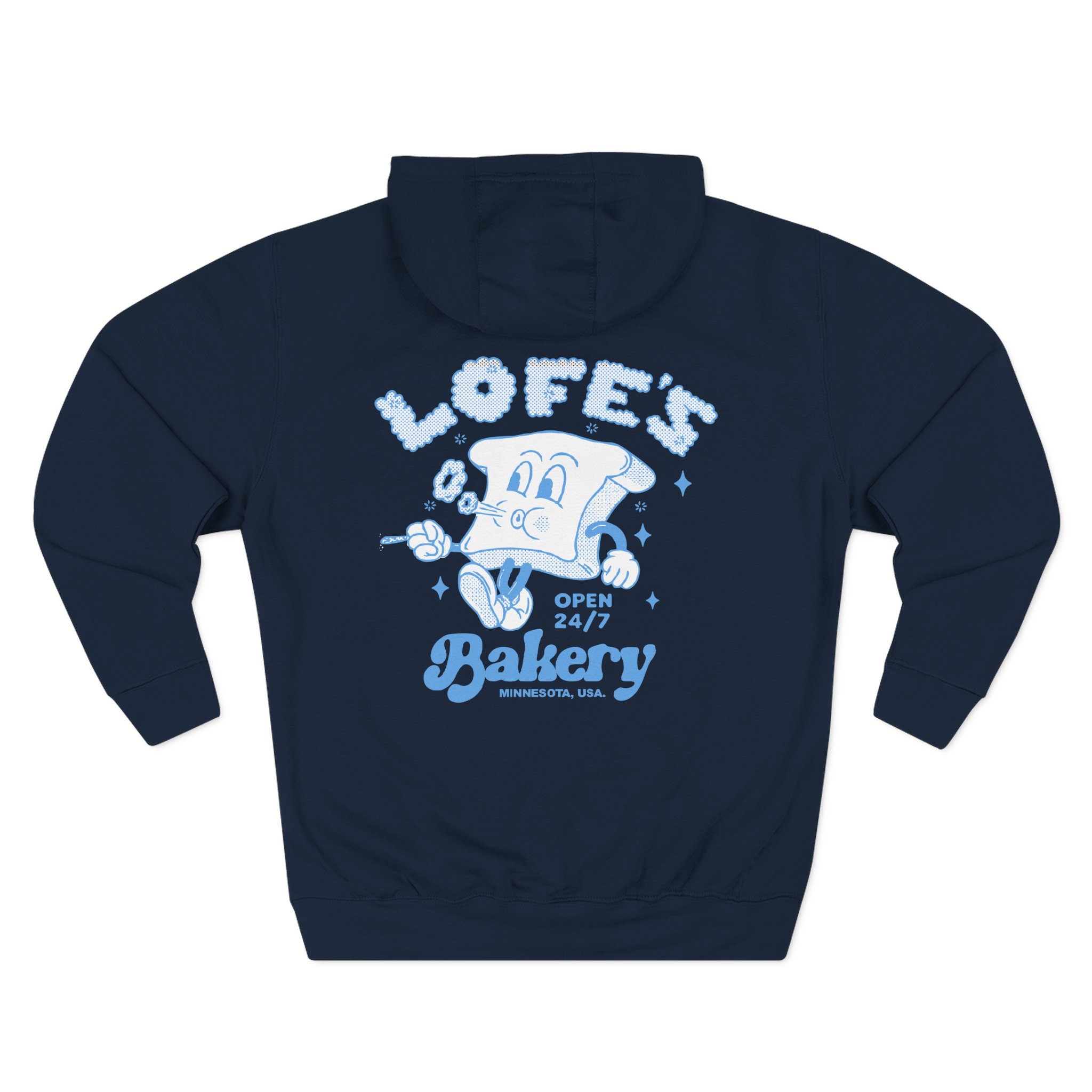 Lofe Bakery Three-Panel Fleece Hoodie