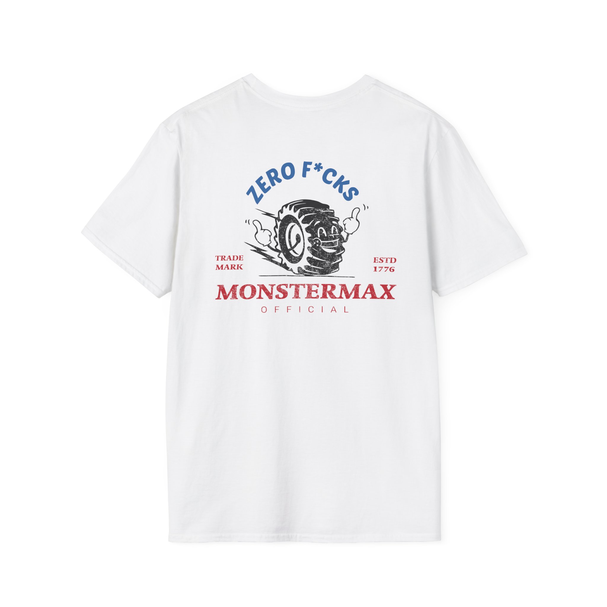Monstermax Zero Fucks Unisex Softstyle T-Shirt