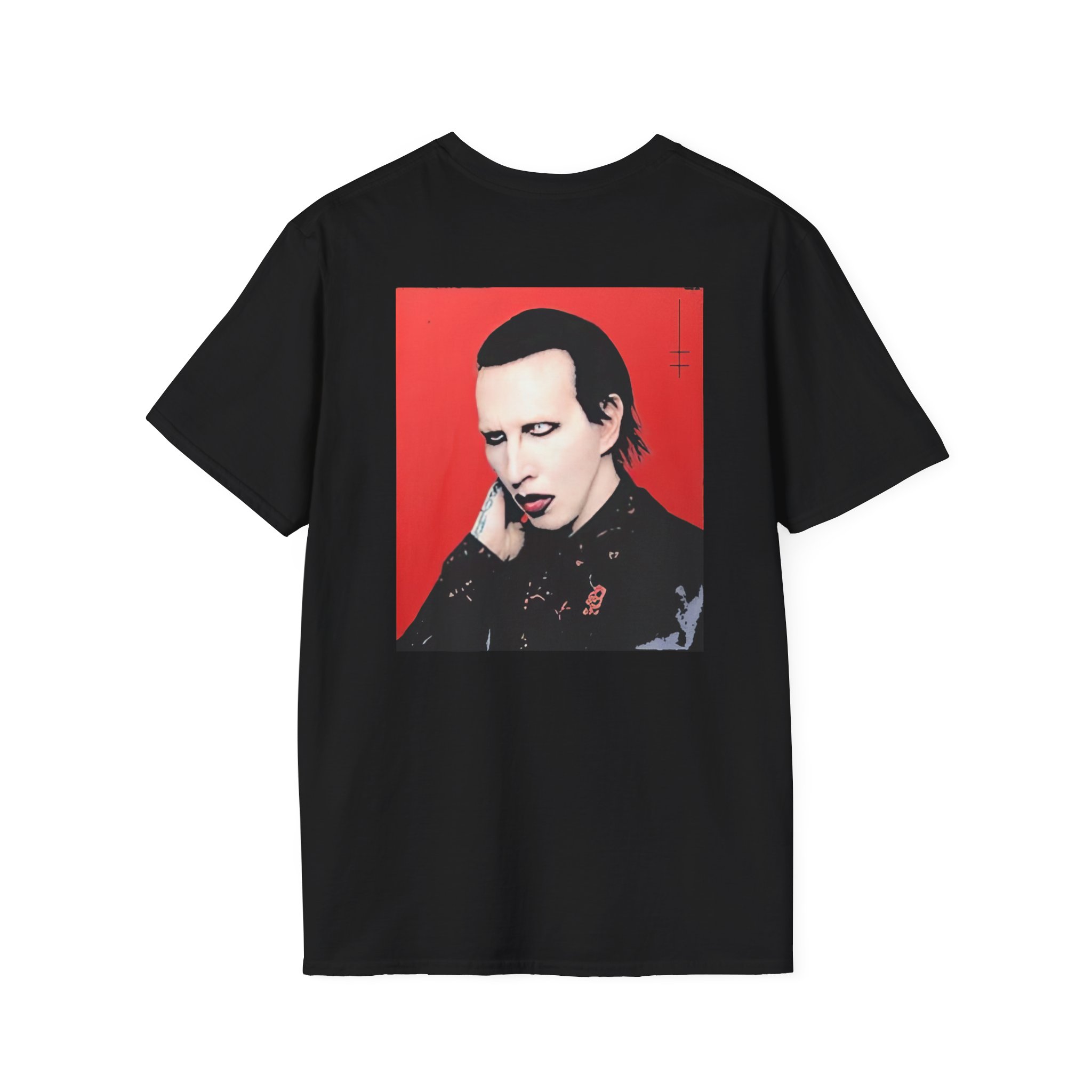 Marilyn Manson Little Cross Photo Unisex Softstyle T-Shirt
