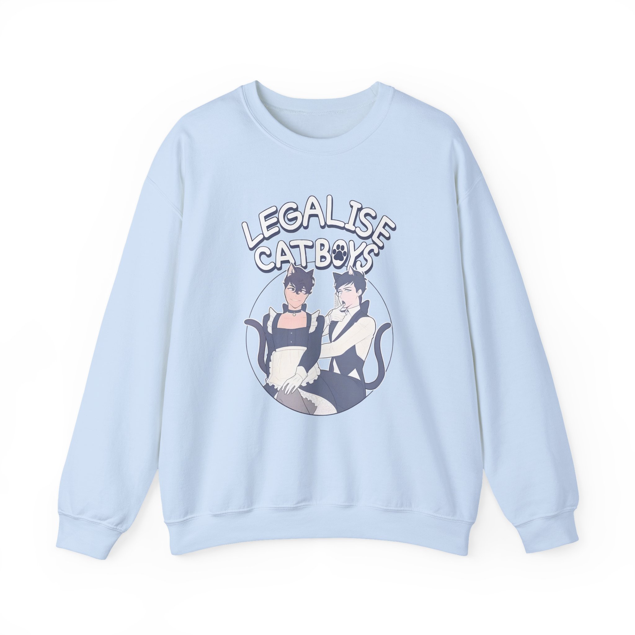 Dan and Phil Legalise Catboys Unisex Heavy Blendâ„¢ Crewneck Sweatshirt