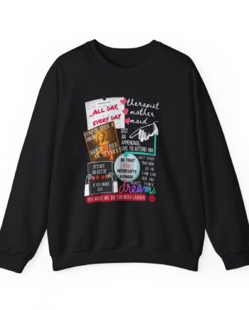 Paris Paloma Feminie Rage Women's Rights Protest Unisex Heavy Blend™ Crewneck Sweatshirt