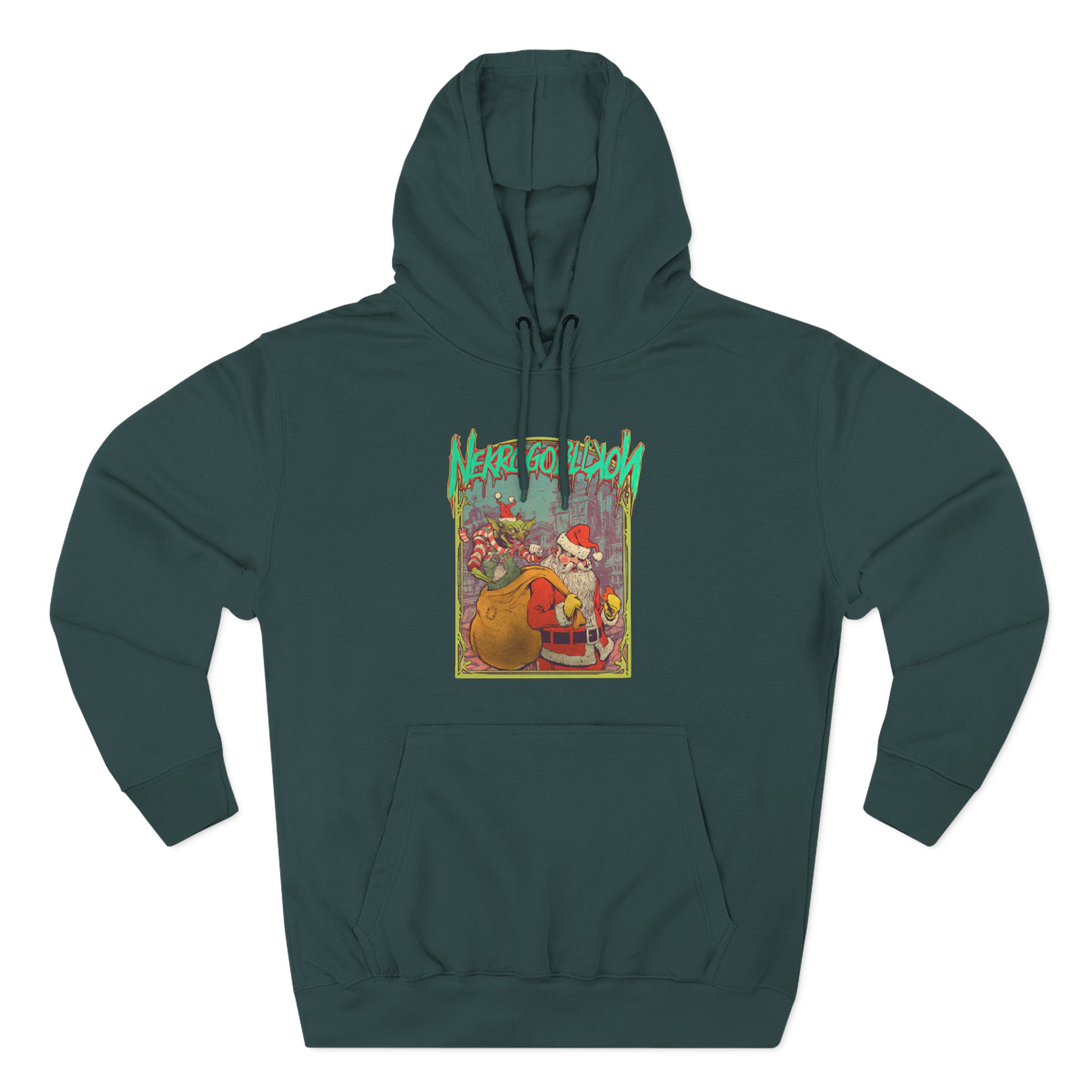 Nekrogoblikon 2023 Xmas Three-Panel Fleece Hoodie