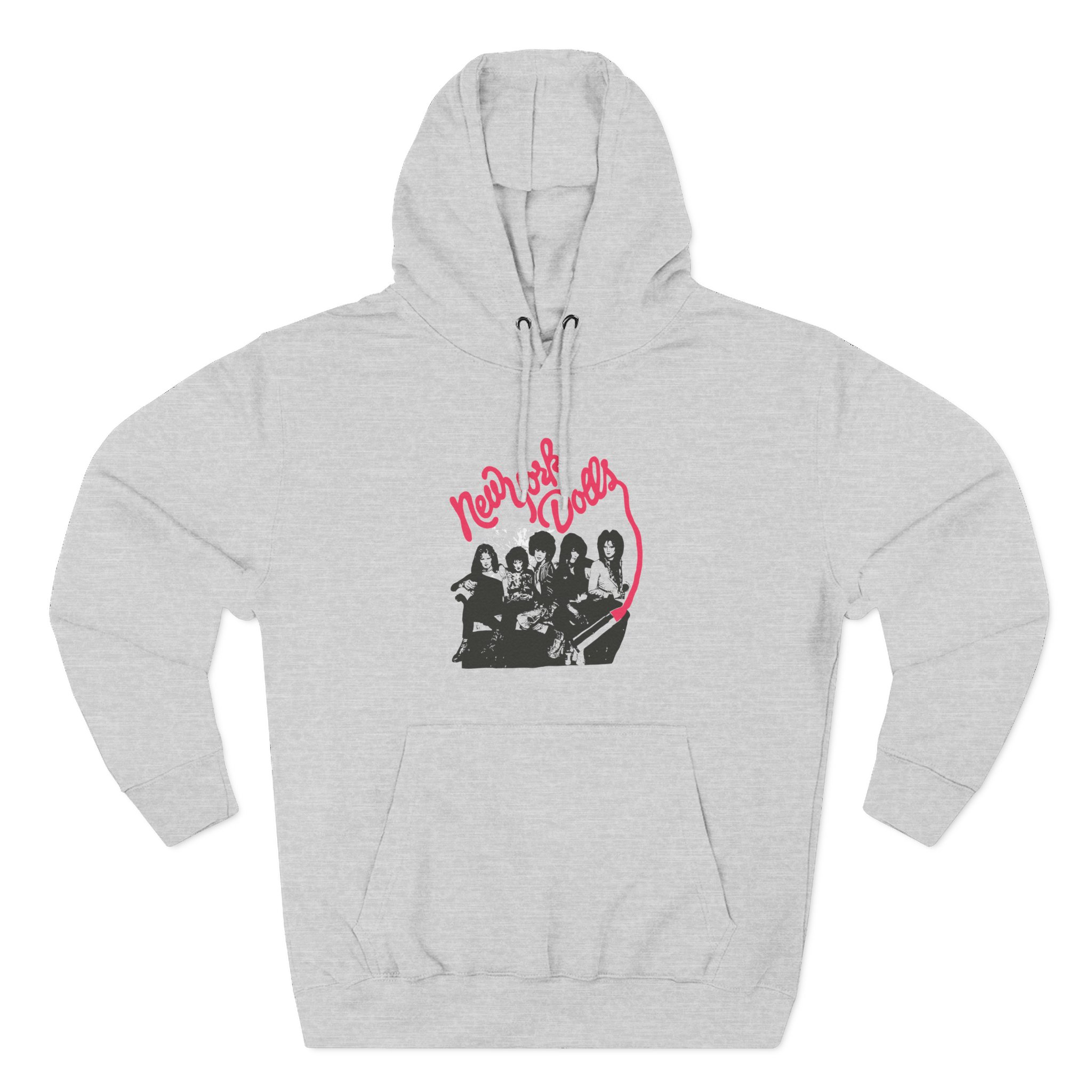 New York Dolls Lipstick Logo Three-Panel Fleece Hoodie