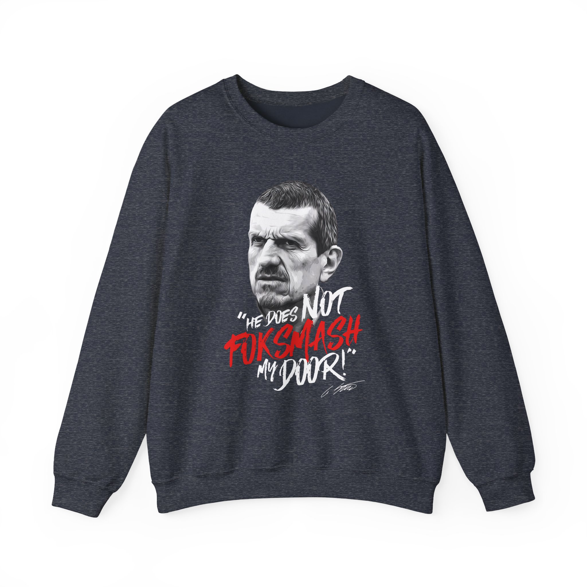 Haas F1 Foksmash-face Unisex Heavy Blendâ„¢ Crewneck Sweatshirt