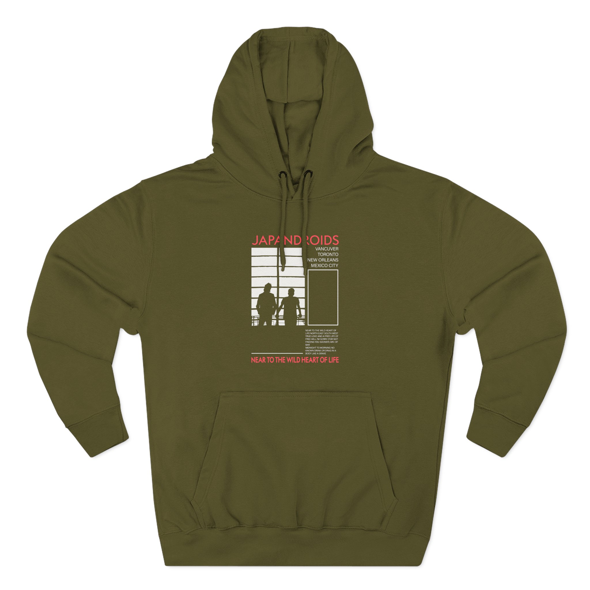 Japandroids Three-Panel Fleece Hoodie