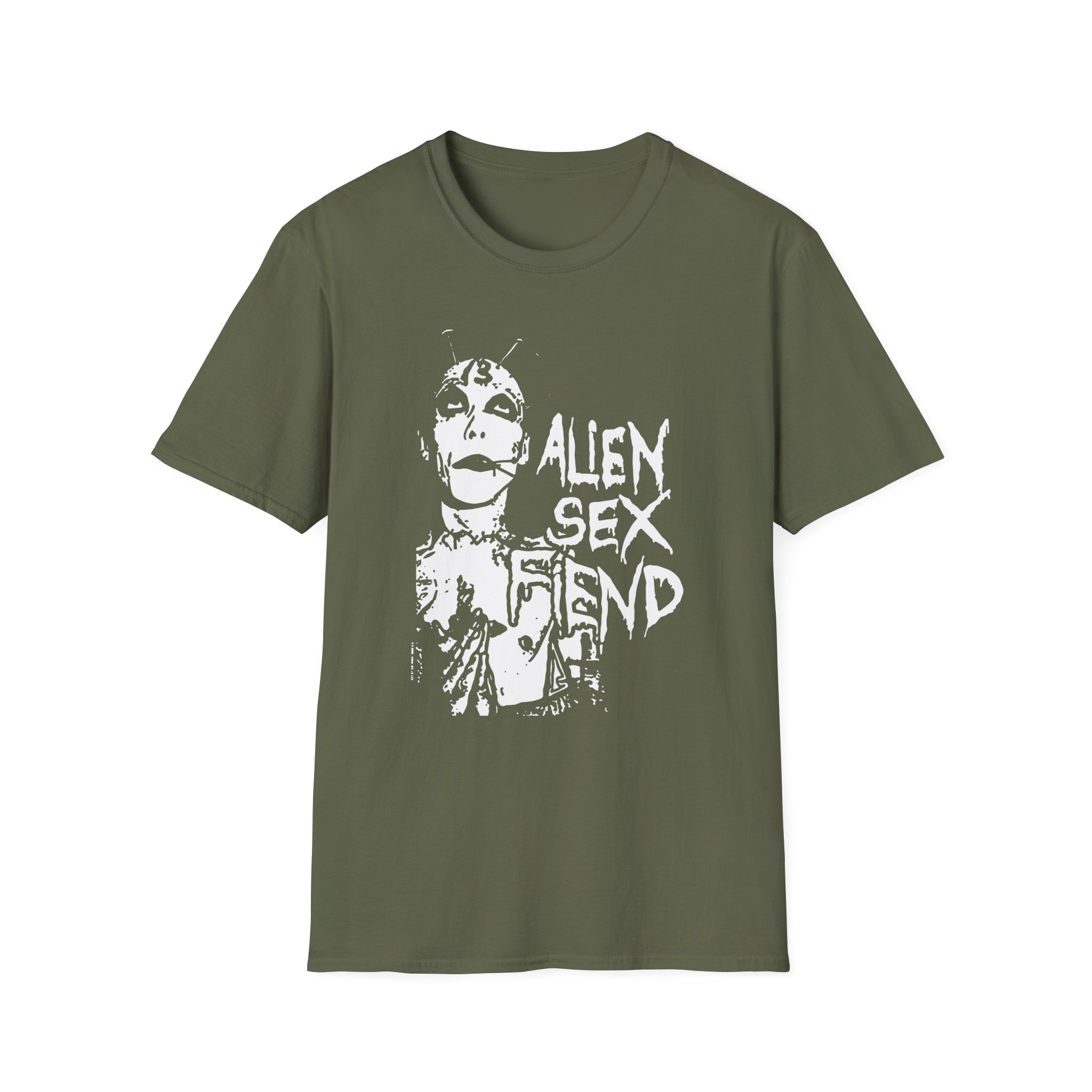 Alien Sex Fiend 13 Head Unisex Softstyle T-Shirt