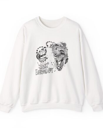 Will Wood Everything is a Lot Unisex Heavy Blend™ Crewneck Sweatshirt