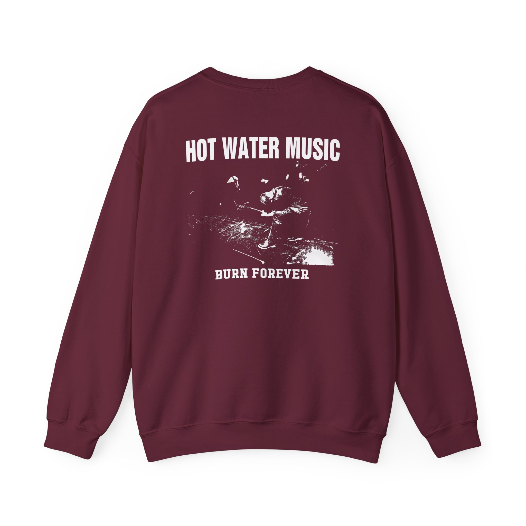 Hot Water Music Burn Forever Unisex Heavy Blendâ„¢ Crewneck Sweatshirt