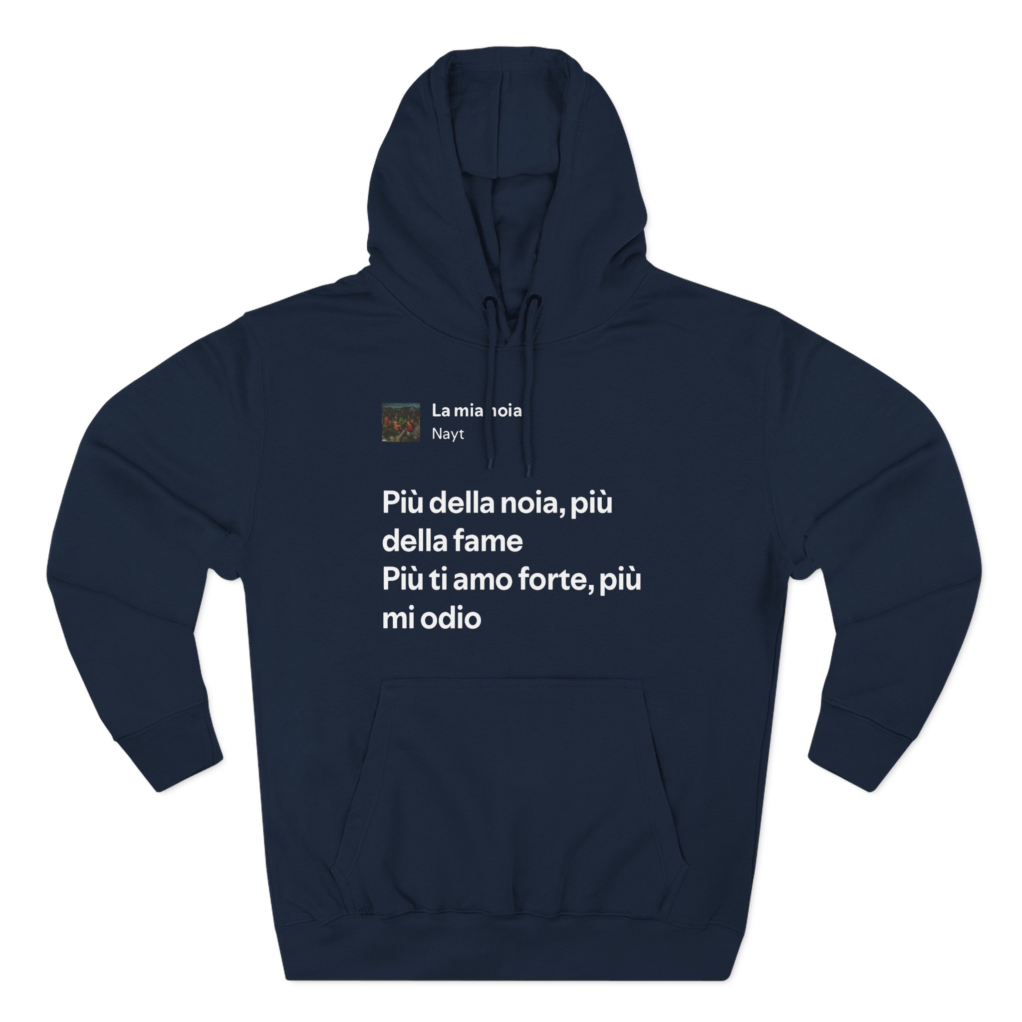 Nayt La Mia Noia Three-Panel Fleece Hoodie