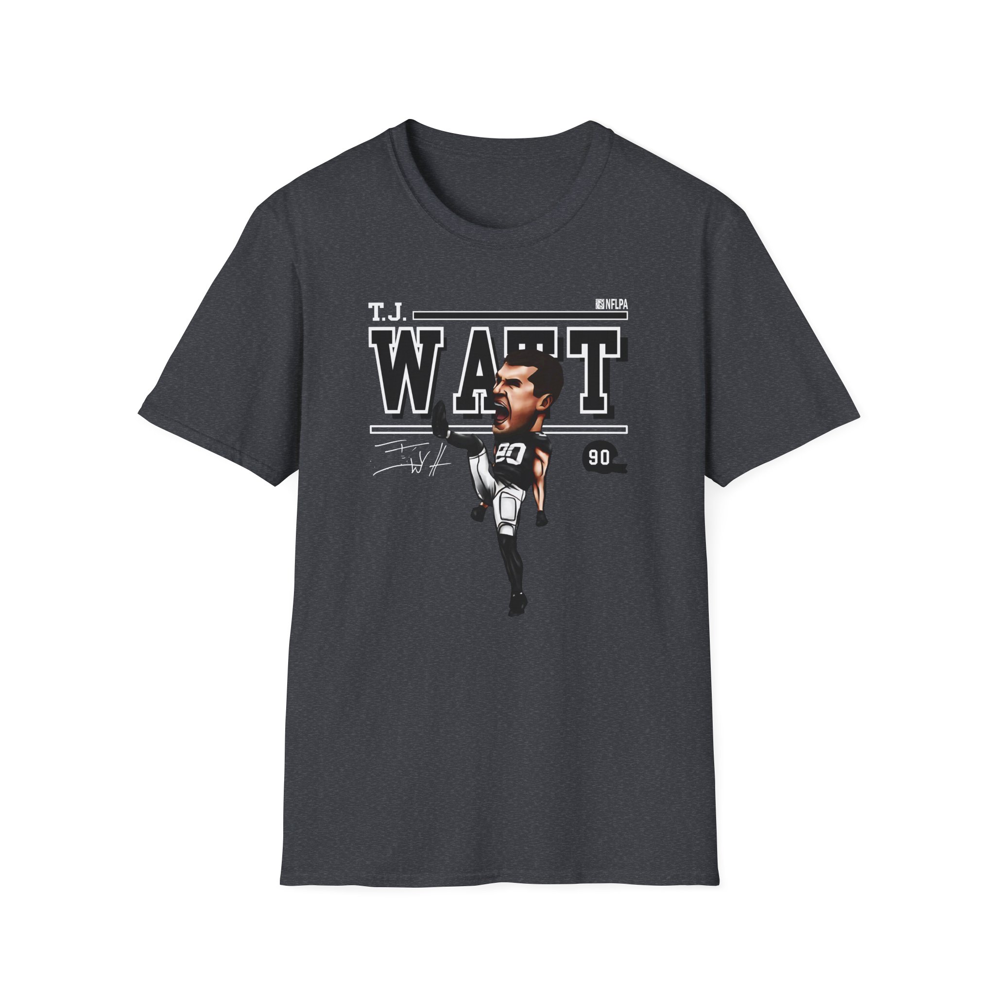 Tj Watt Cartoon Unisex Softstyle T-Shirt