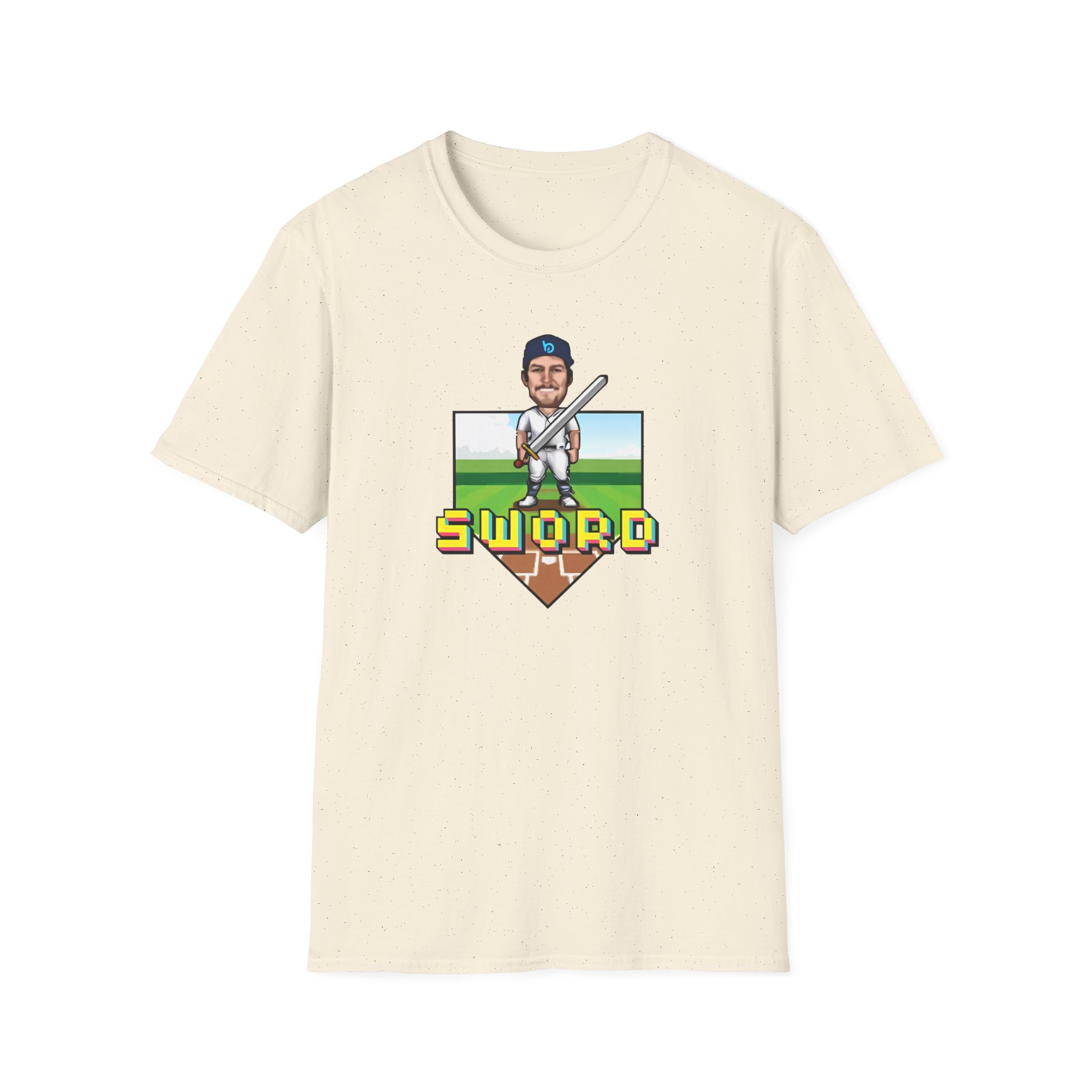 Trevor Bauer Sword Pixel Art Unisex Softstyle T-Shirt