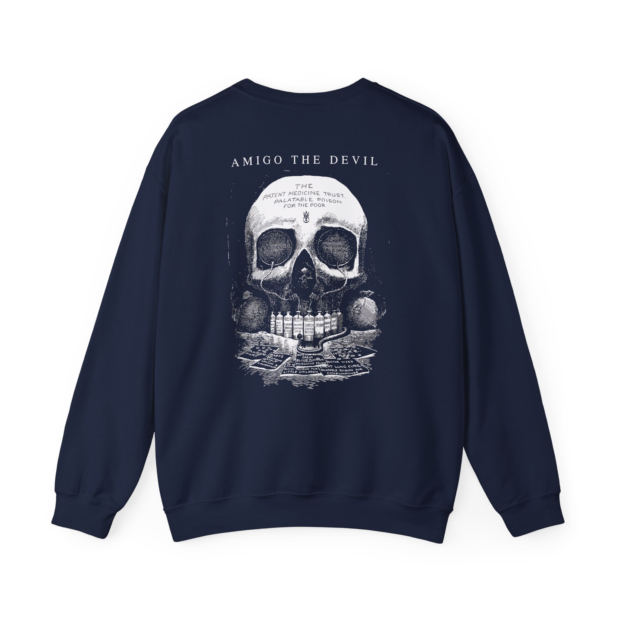 Amigo The Devil Death's Laboratory" Unisex Heavy Blendâ„¢ Crewneck Sweatshirt