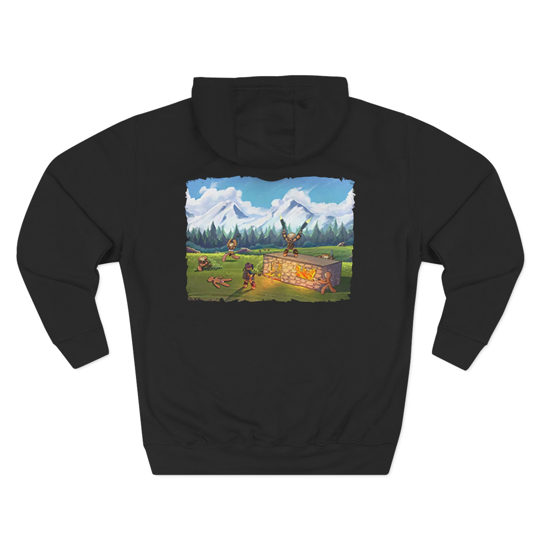 Spoonkid Monke Three-Panel Fleece Hoodie