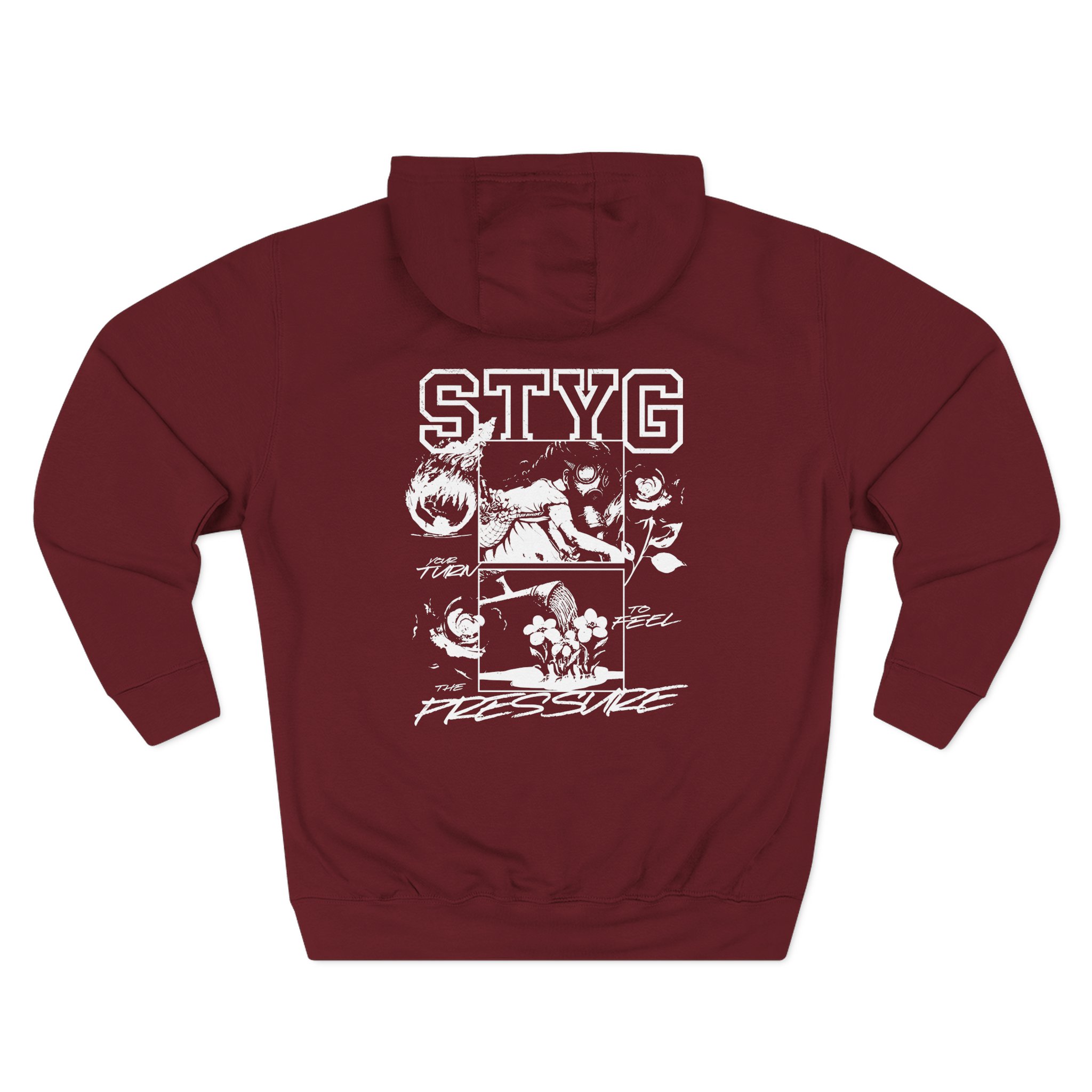 Stick to Your Guns Feel the Pressure Three-Panel Fleece Hoodie