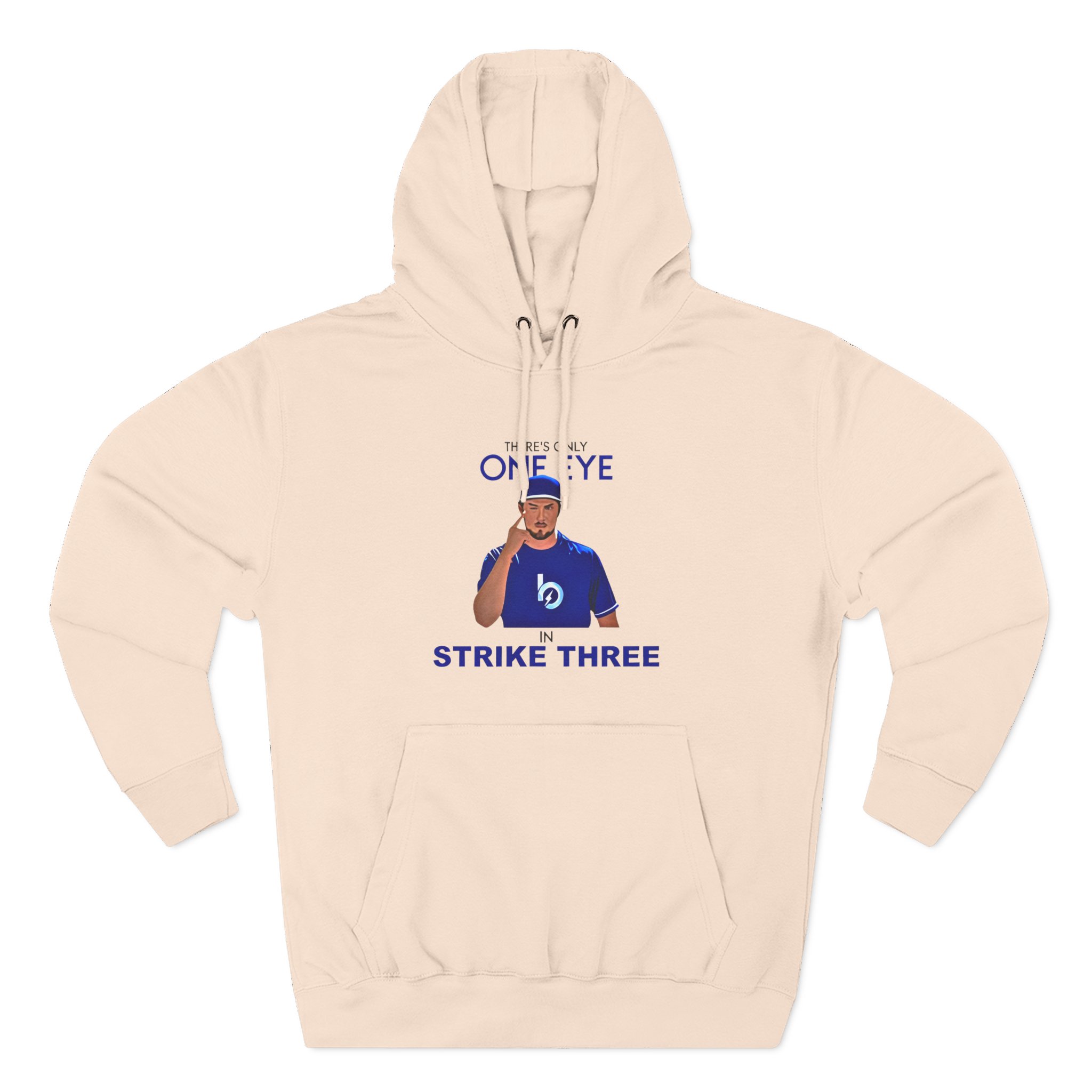 Trevor Bauer There’s Only One Eye in Strike Three Three-Panel Fleece Hoodie