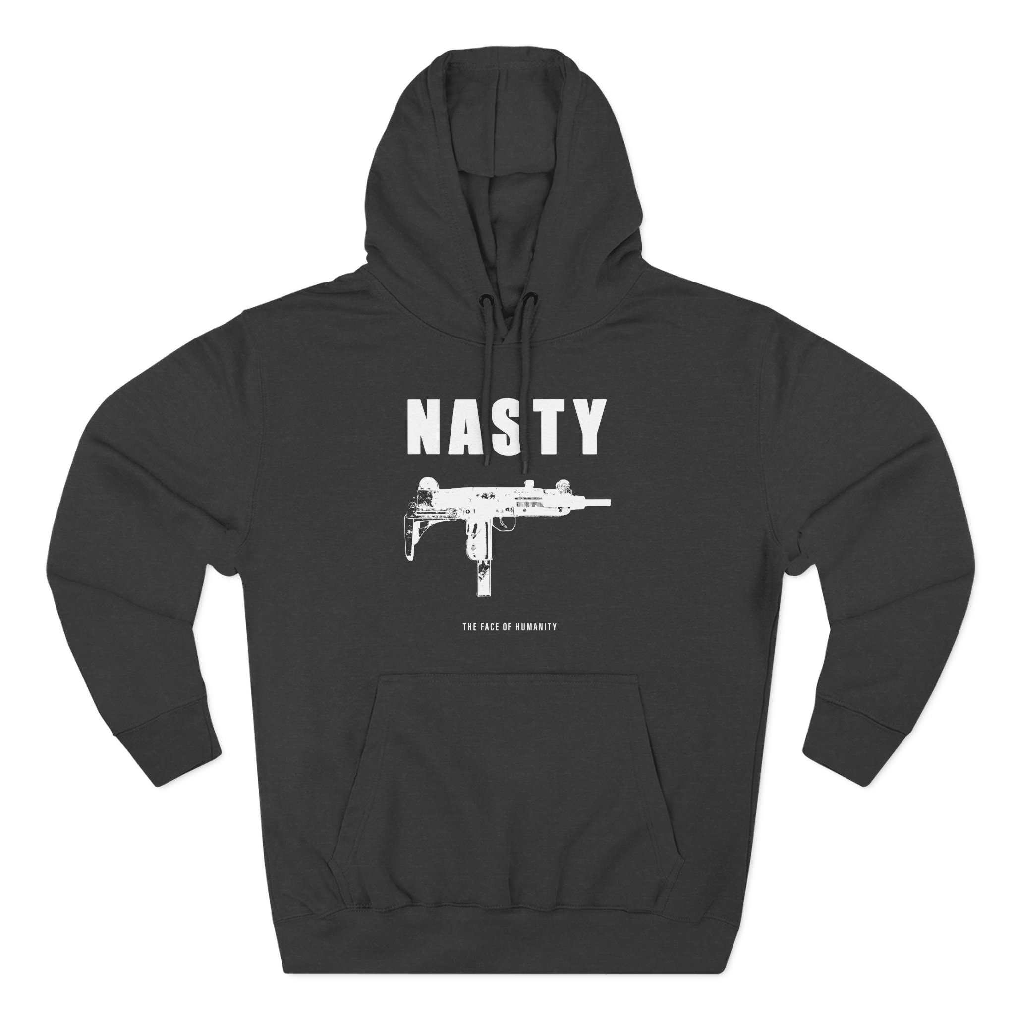 Nasty Humanity Three-Panel Fleece Hoodie