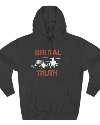 Brutal Truth American Grindcore Band Promo Three-Panel Fleece Hoodie