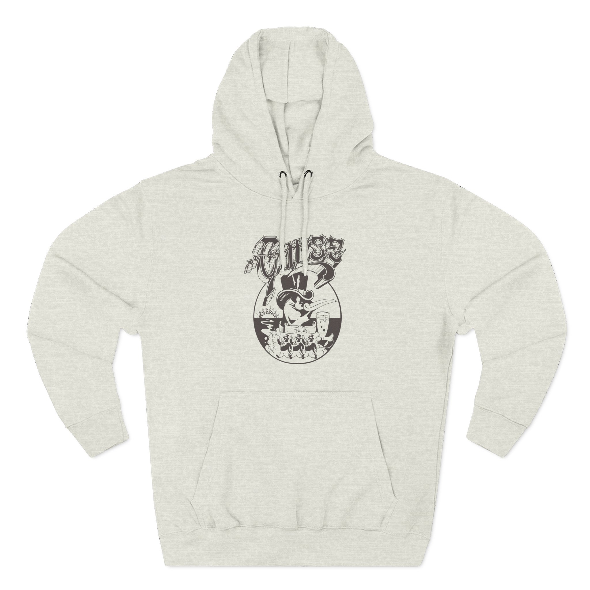 Goose Three-Panel Fleece Hoodie
