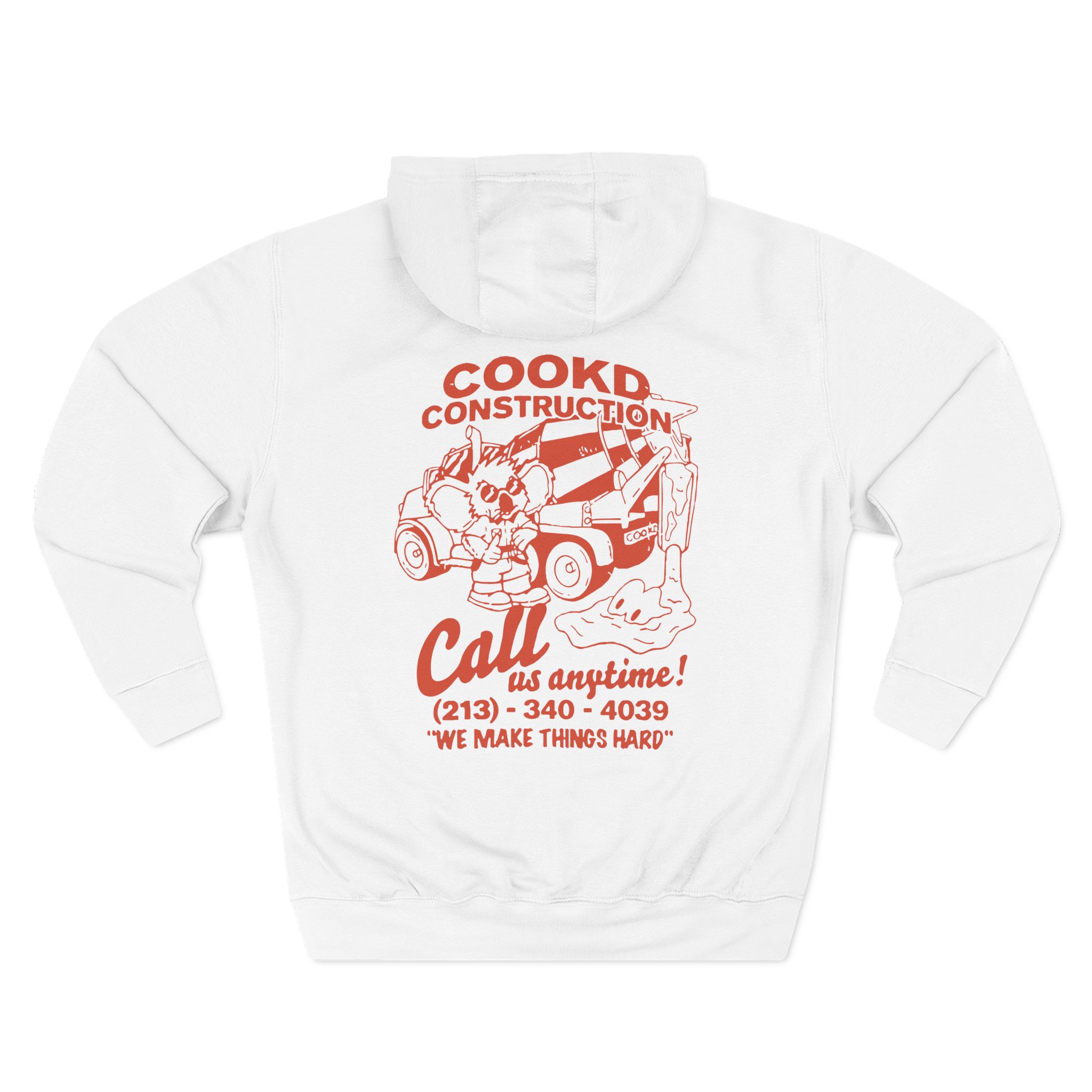 Cookd Construction Koala Three-Panel Fleece Hoodie