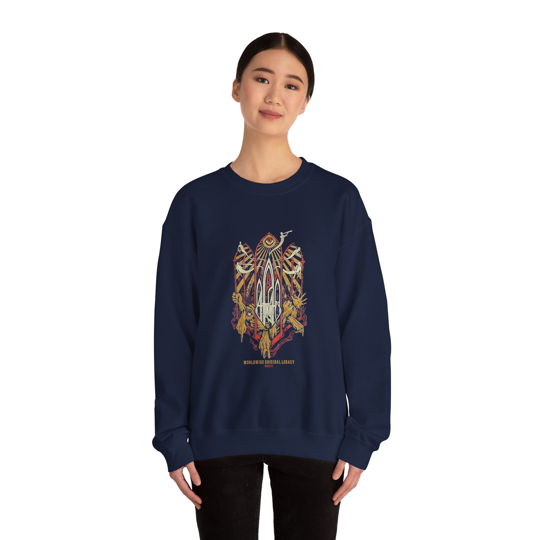 At the Gates Suicidal Legacy Unisex Heavy Blend Crewneck Sweatshirt