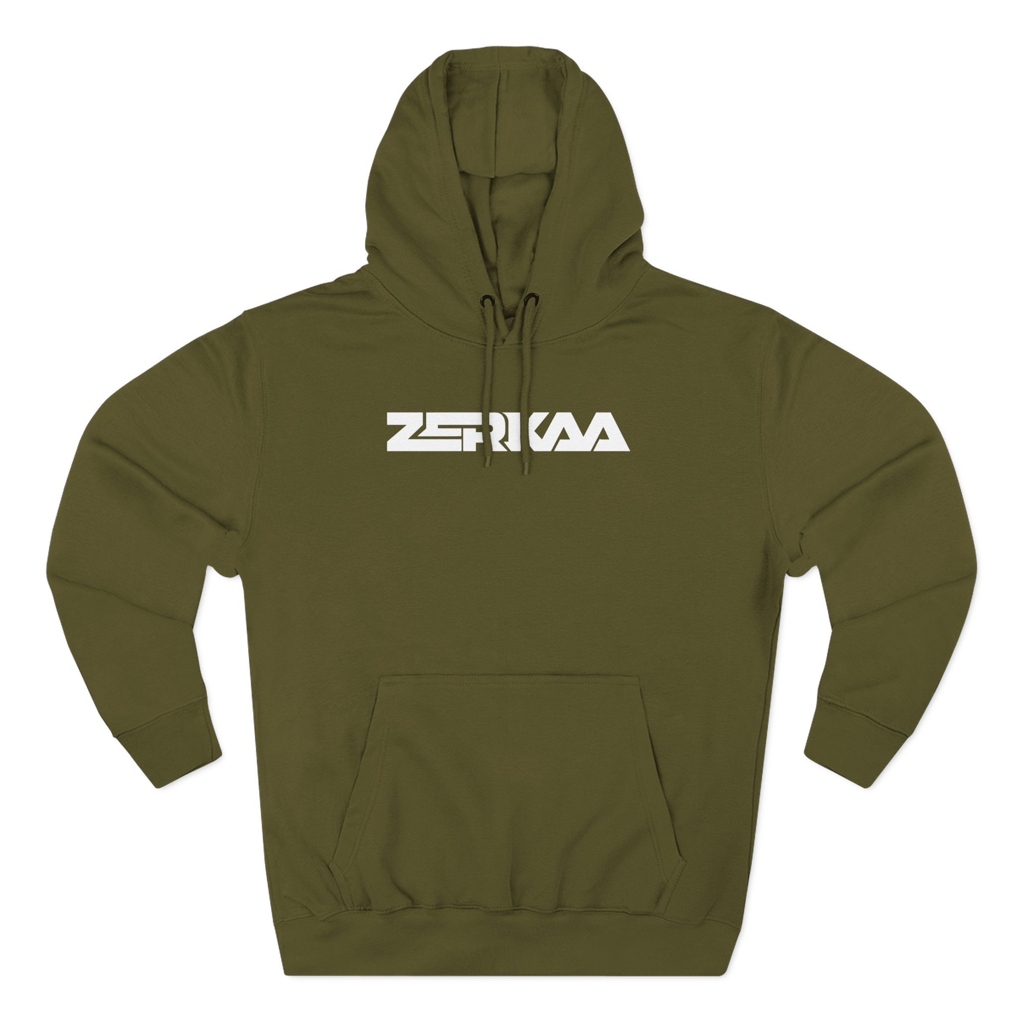 Zerkaa Youtube Logo Three-Panel Fleece Hoodie