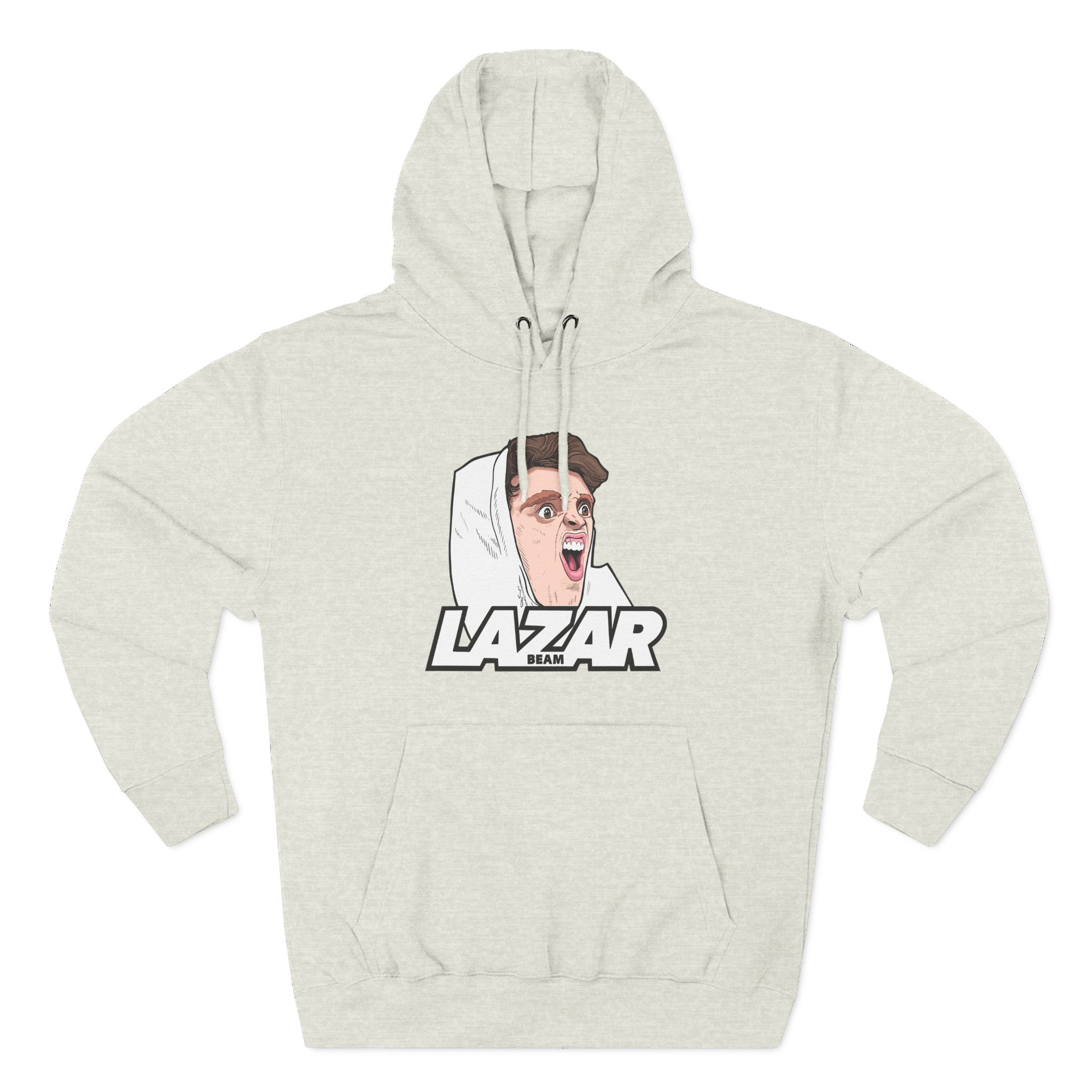 Lazar Silly Face Three-Panel Fleece Hoodie
