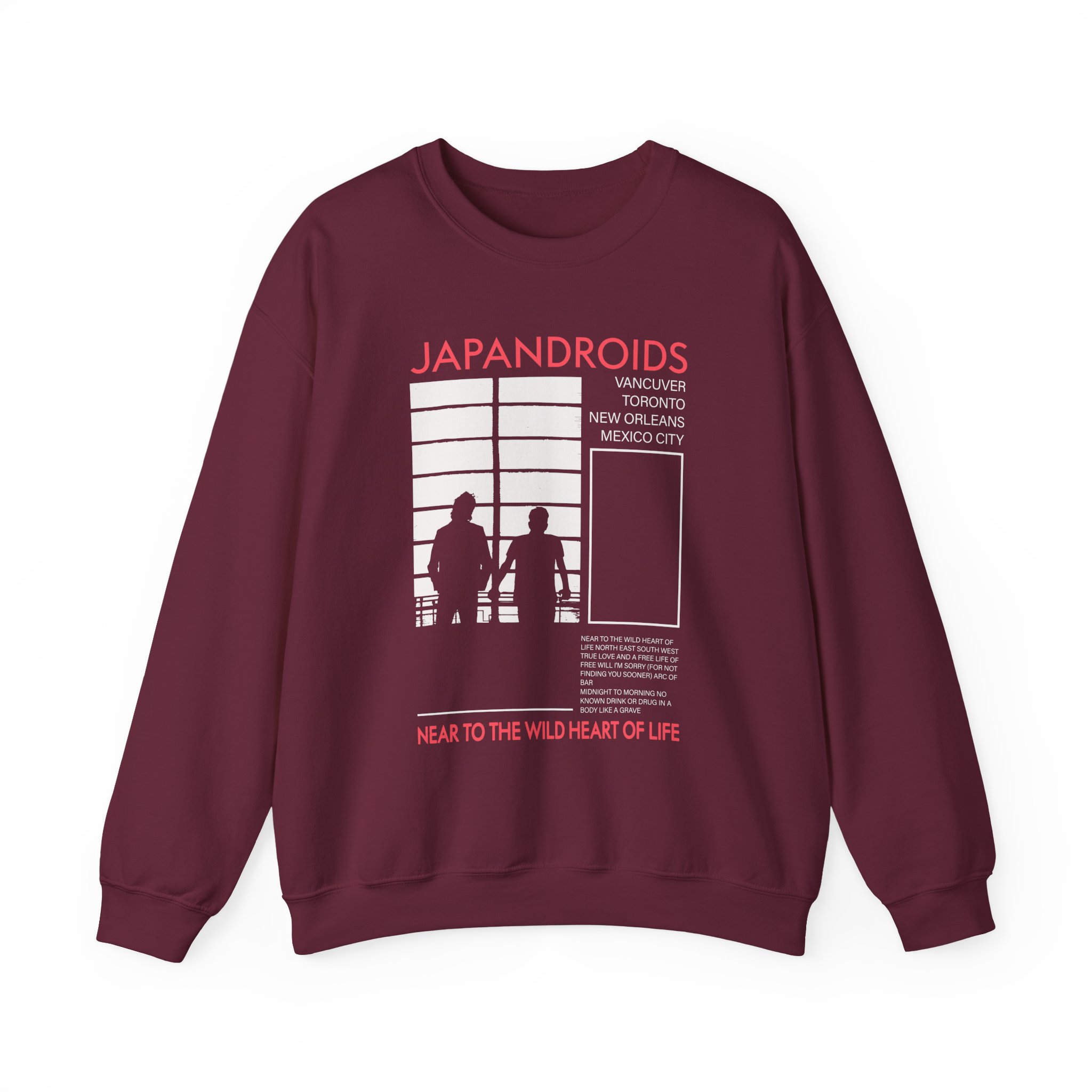 Japandroids Unisex Heavy Blendâ„¢ Crewneck Sweatshirt