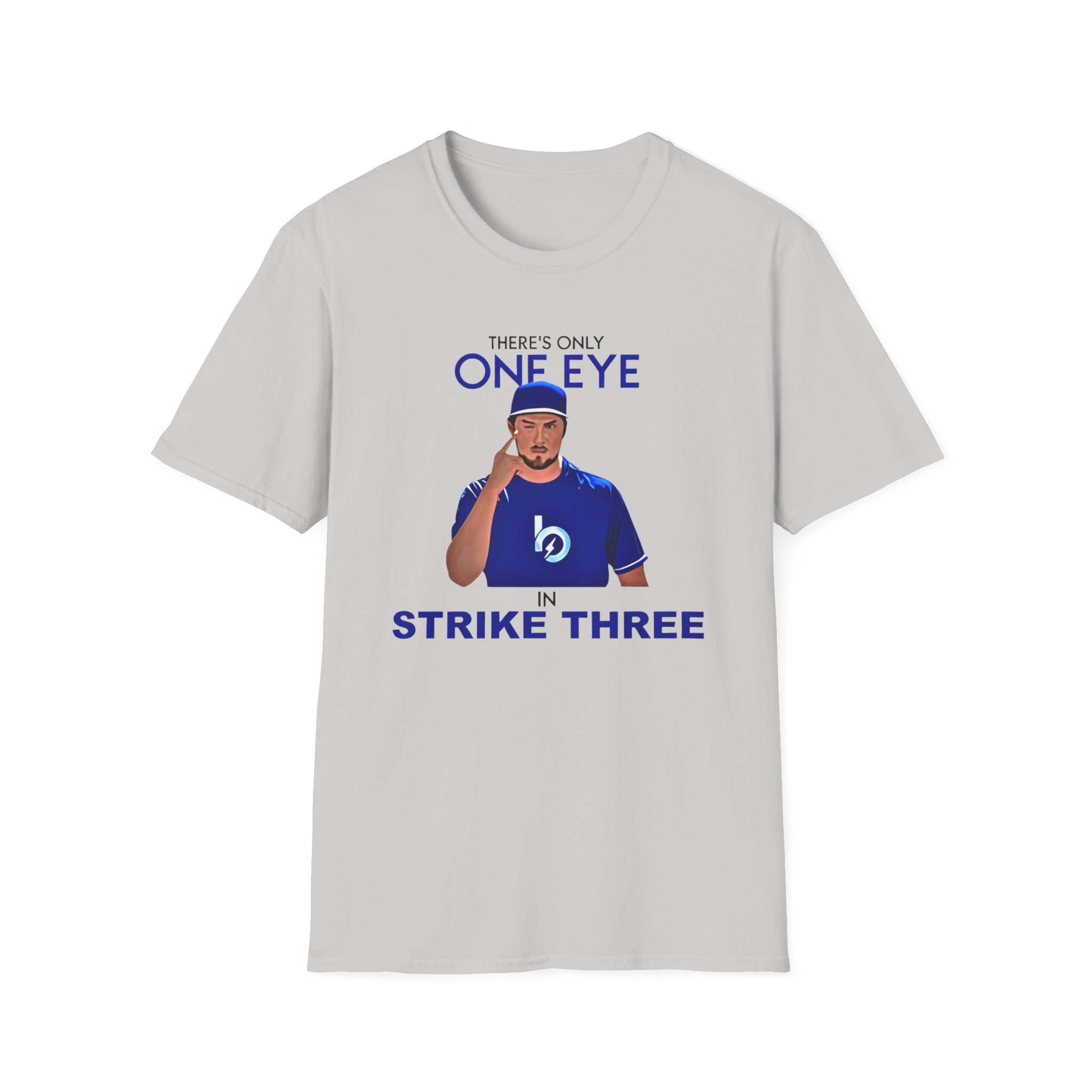Trevor Bauer There’s Only One Eye in Strike Three Unisex Softstyle T-Shirt