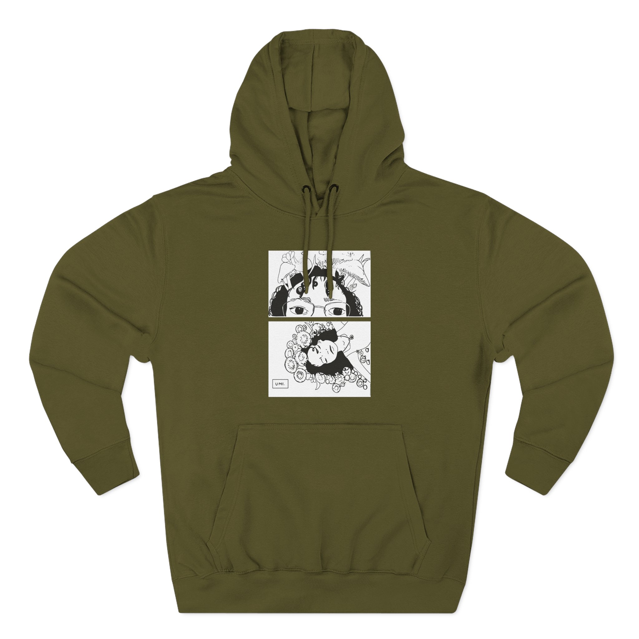 Umi Drawing Three-Panel Fleece Hoodie