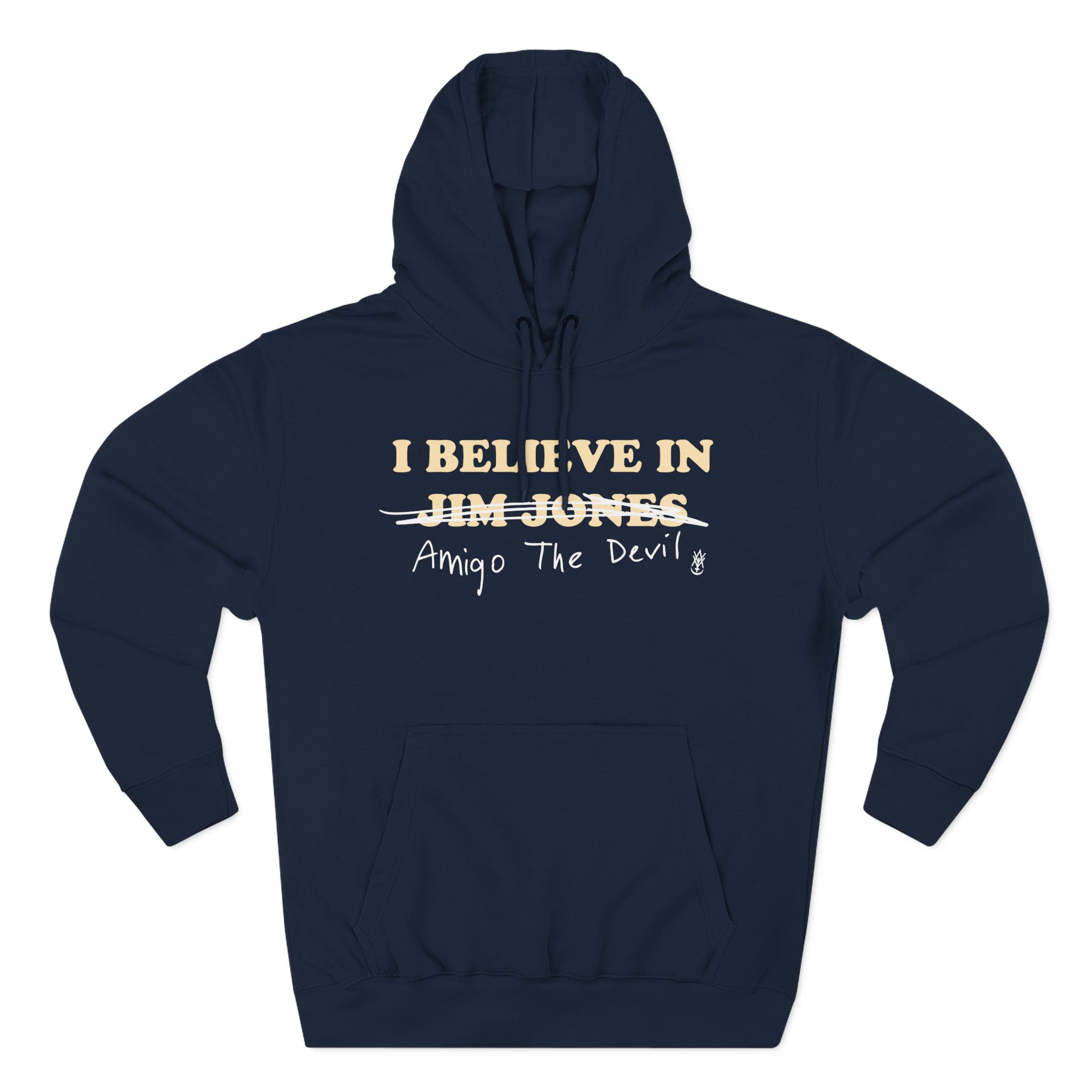 Amigo The Devil I Believe In Jim Jones Three-Panel Fleece Hoodie