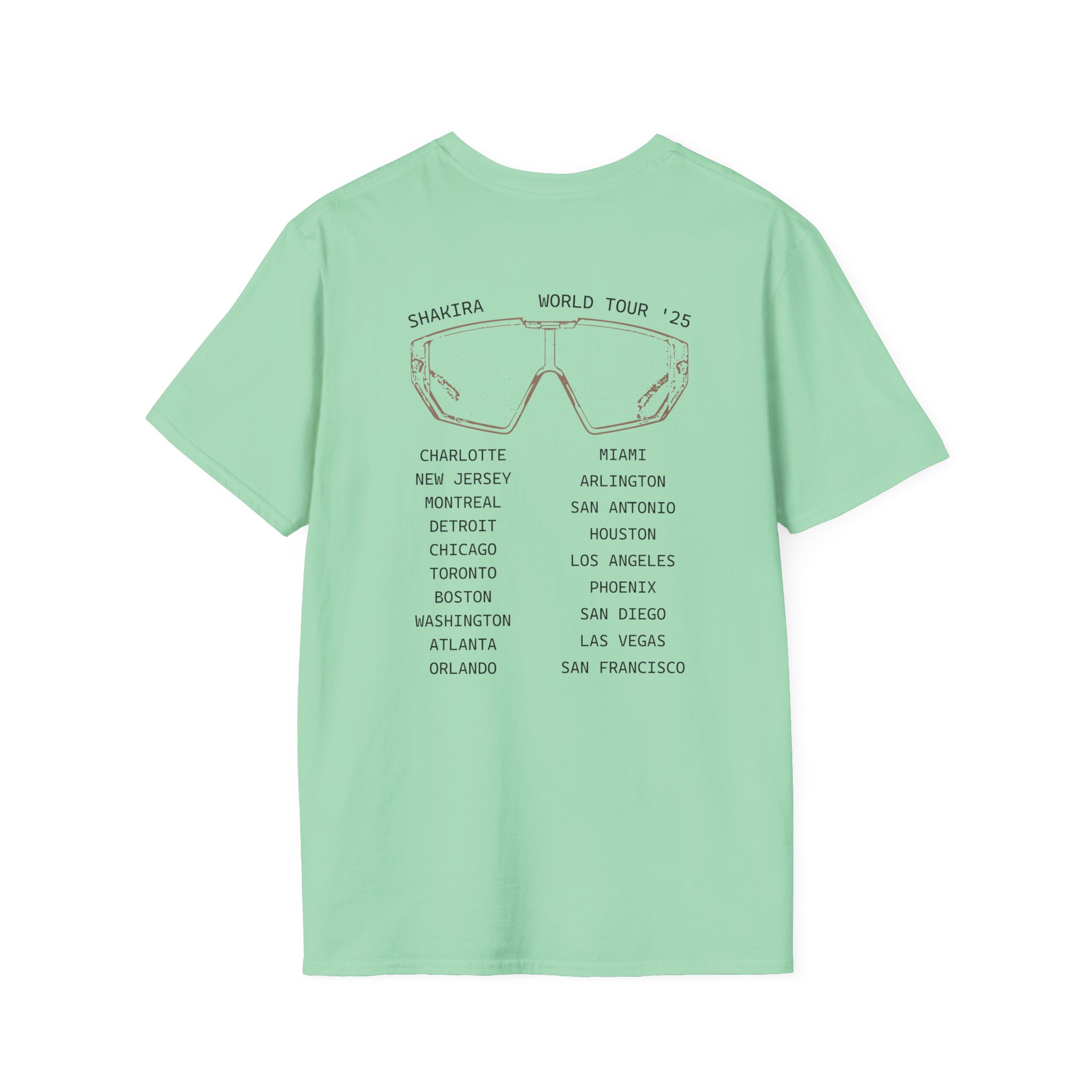 Shakira Sunglasses Unisex Softstyle T-Shirt