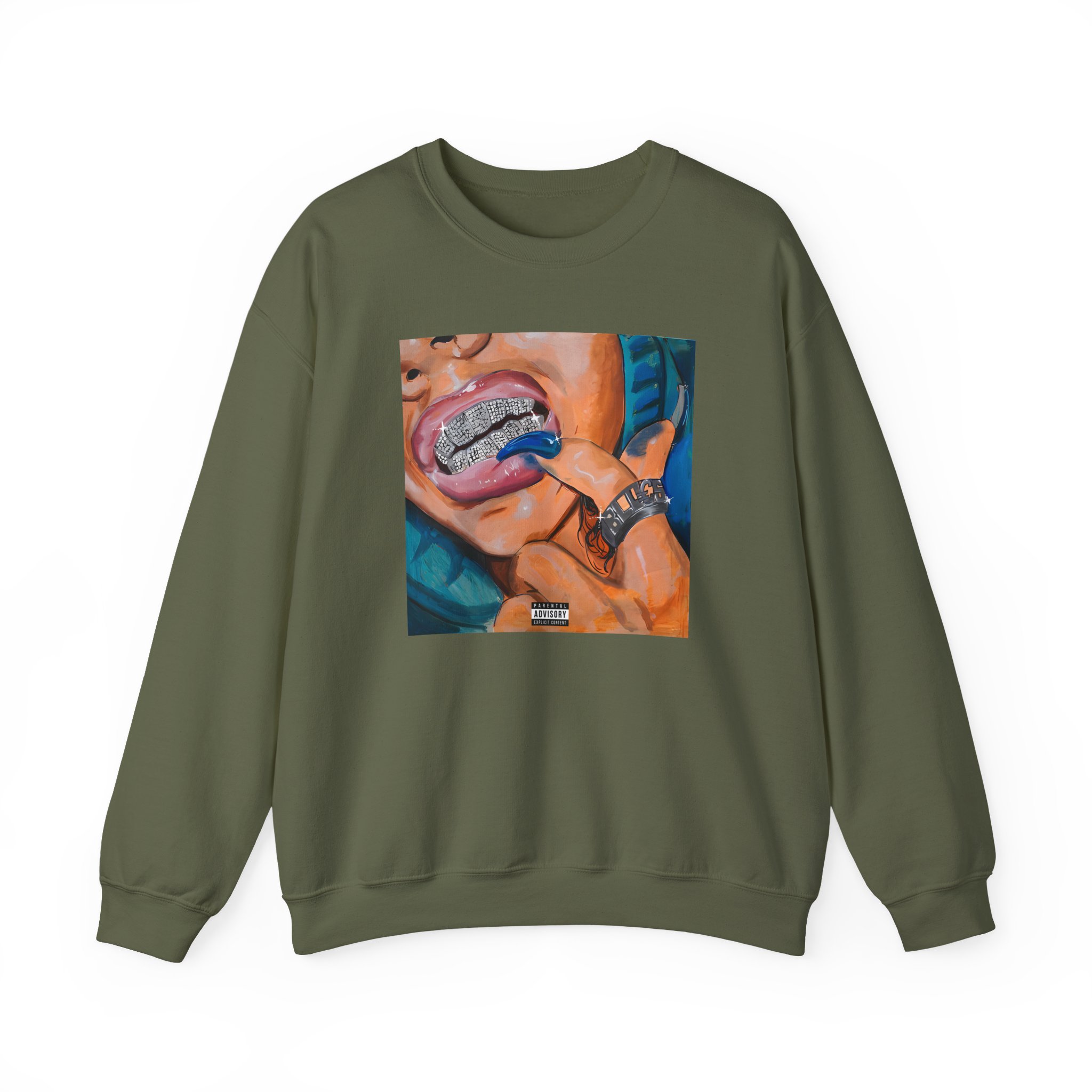 Cruz Cafune Blu€s Cover Unisex Heavy Blend™ Crewneck Sweatshirt