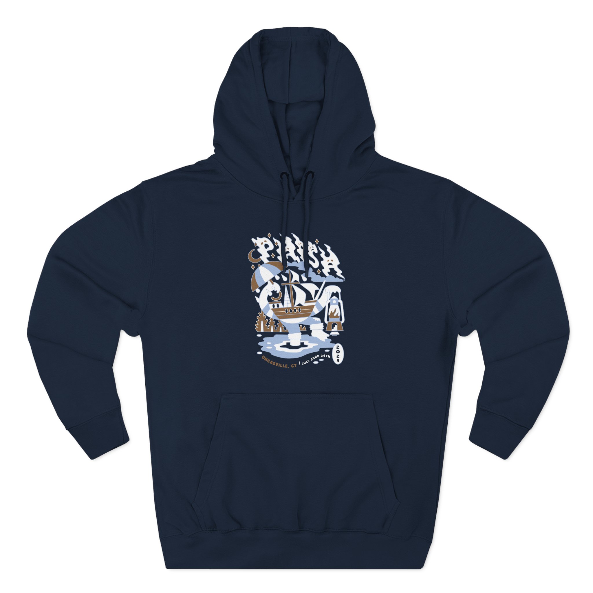 Phish Uncasville Event Three-Panel Fleece Hoodie