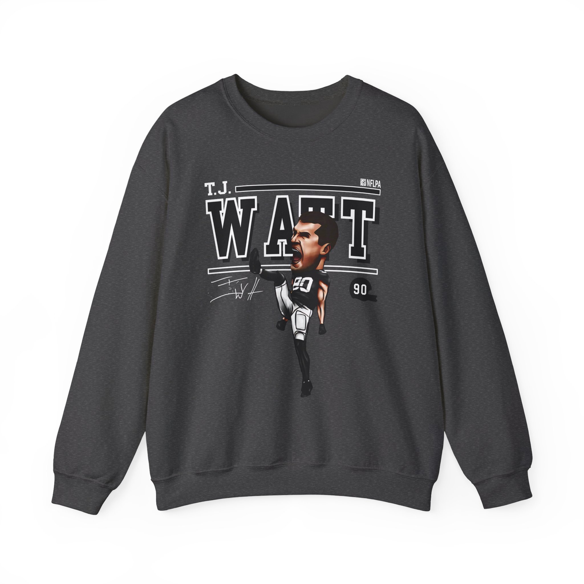 Tj Watt Cartoon Unisex Heavy Blendâ„¢ Crewneck Sweatshirt