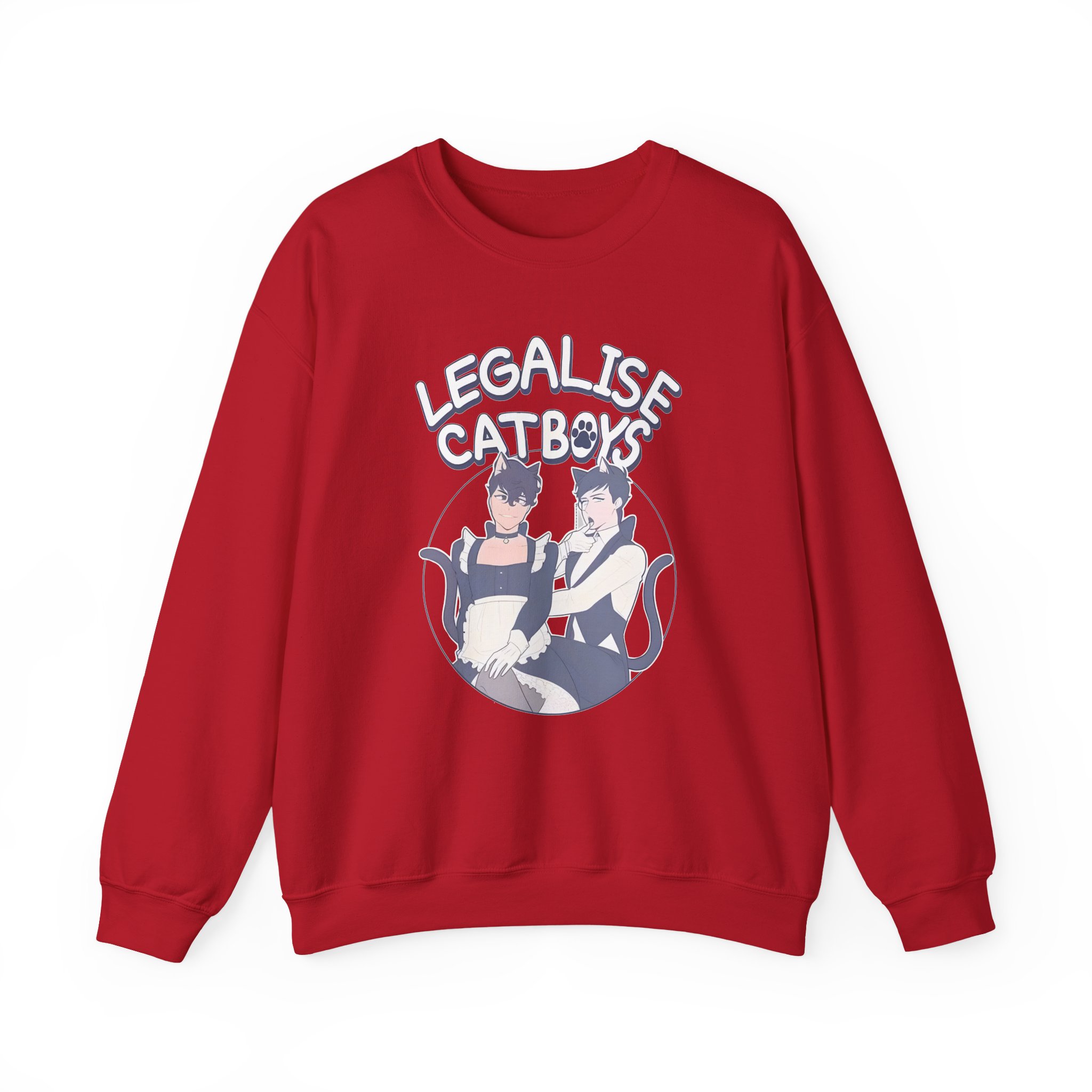 Dan and Phil Legalise Catboys Unisex Heavy Blendâ„¢ Crewneck Sweatshirt