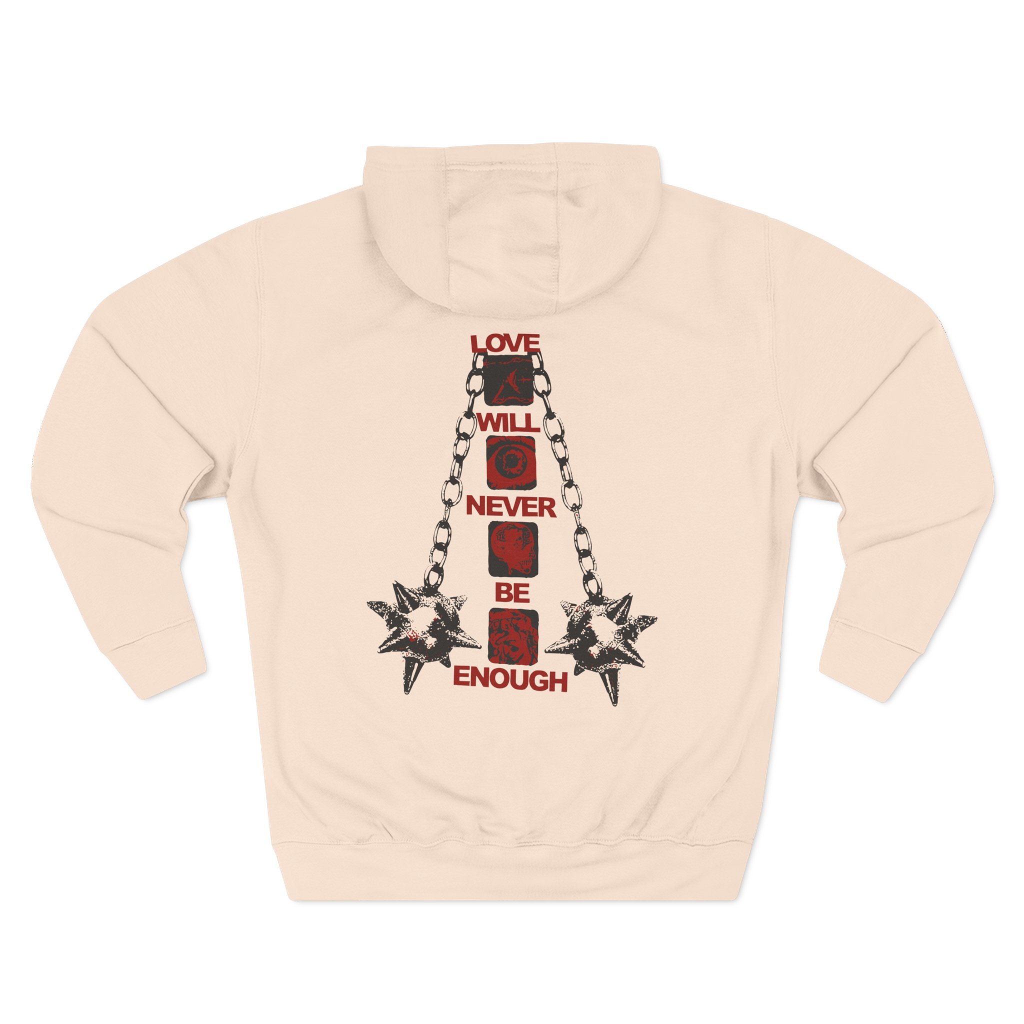 Kublai Khan - Never Enough Sportsgrey Three-Panel Fleece Hoodie