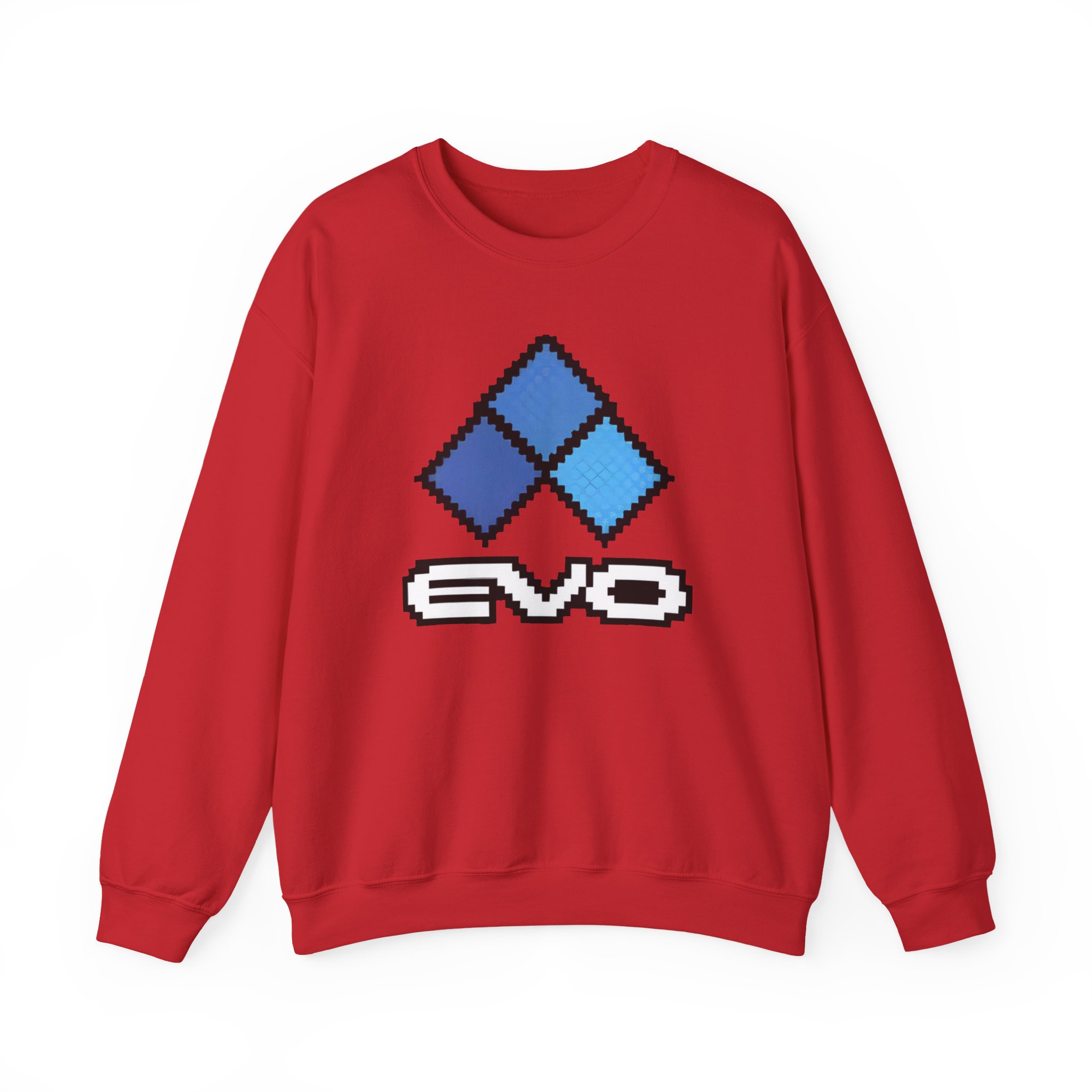 Evo 8 Bit Logo Returns Unisex Heavy Blendâ„¢ Crewneck Sweatshirt