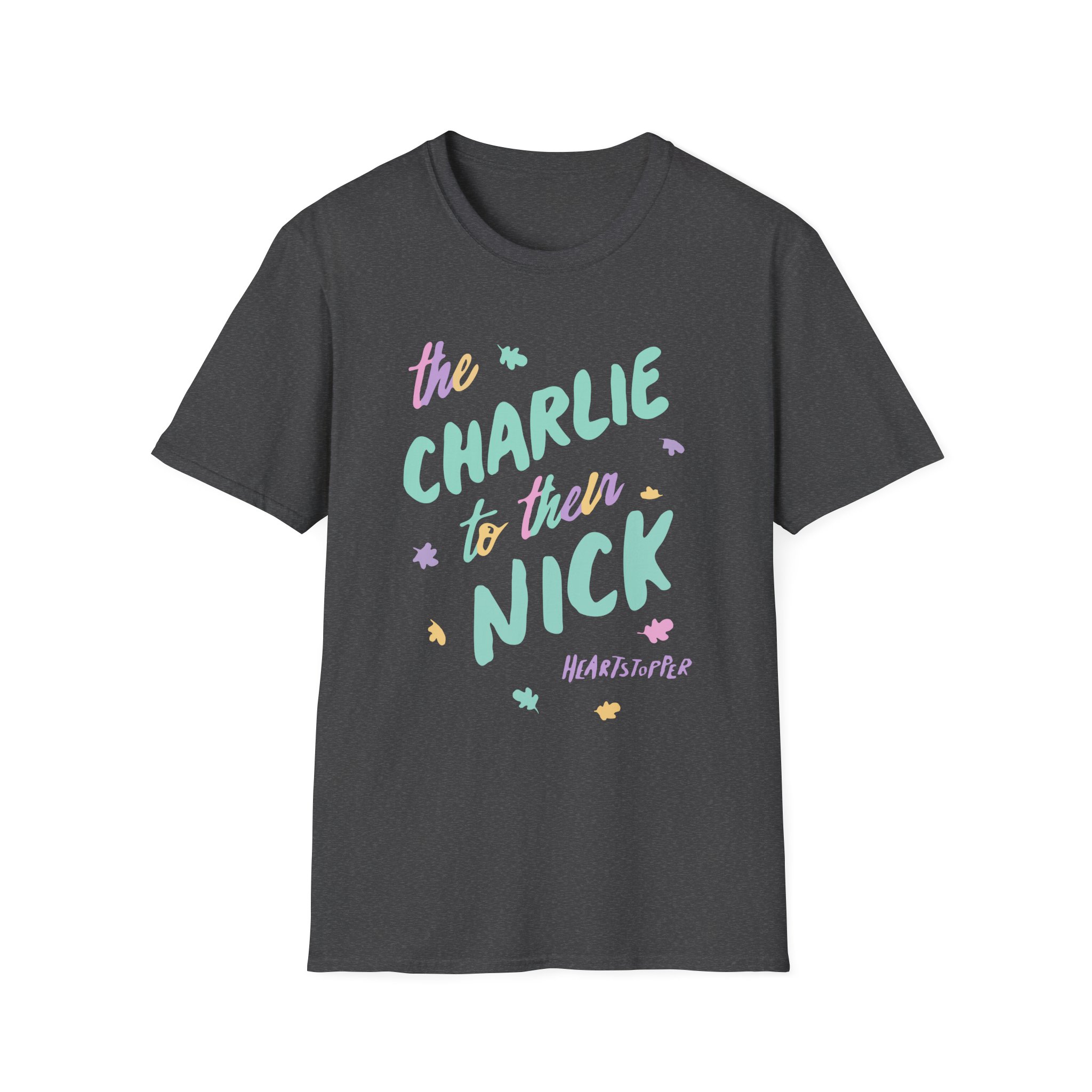 Heartstopper Charlie to Nick Pride Unisex Softstyle T-Shirt