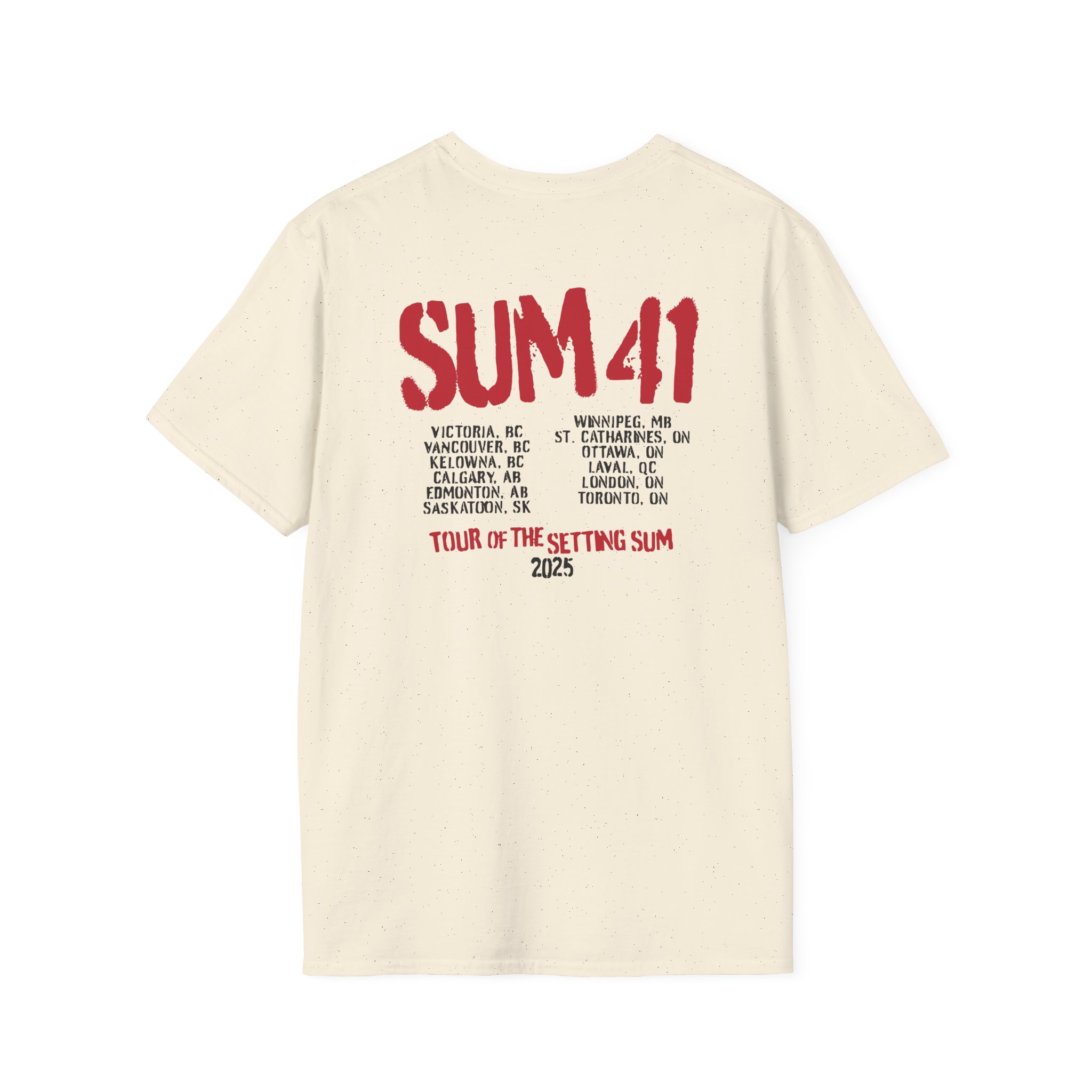 Sum 41 the Final Tour Unisex Softstyle T-Shirt