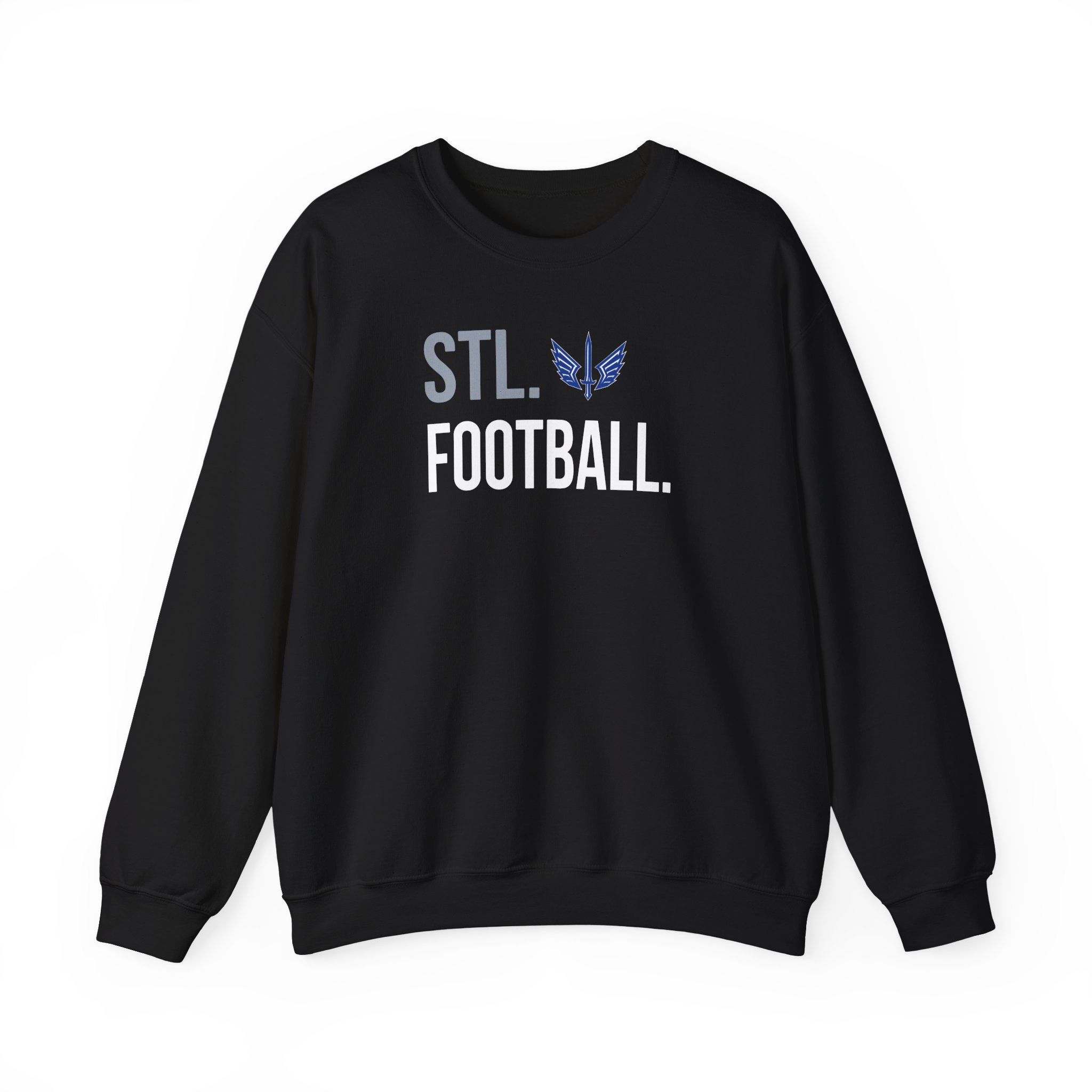 St. Louis Battlehawks 108 Stitches Football Spiral Unisex Heavy Blendâ„¢ Crewneck Sweatshirt