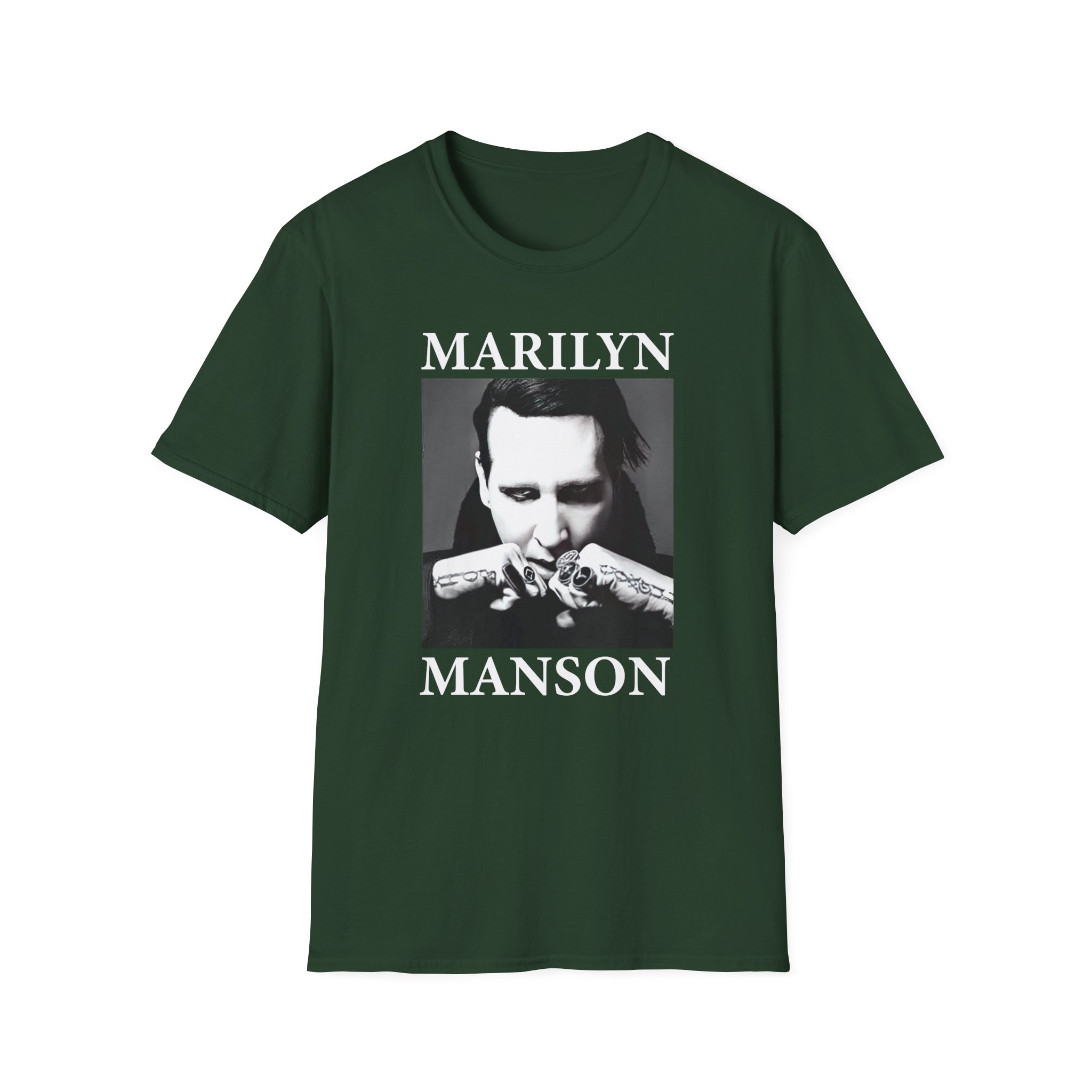 Marilyn Manson Fists Amplified Unisex Softstyle T-Shirt