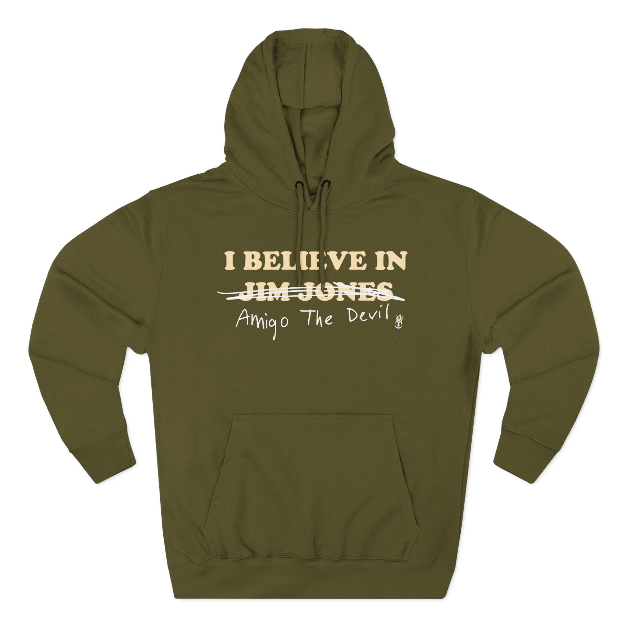 Amigo The Devil I Believe In Jim Jones Three-Panel Fleece Hoodie